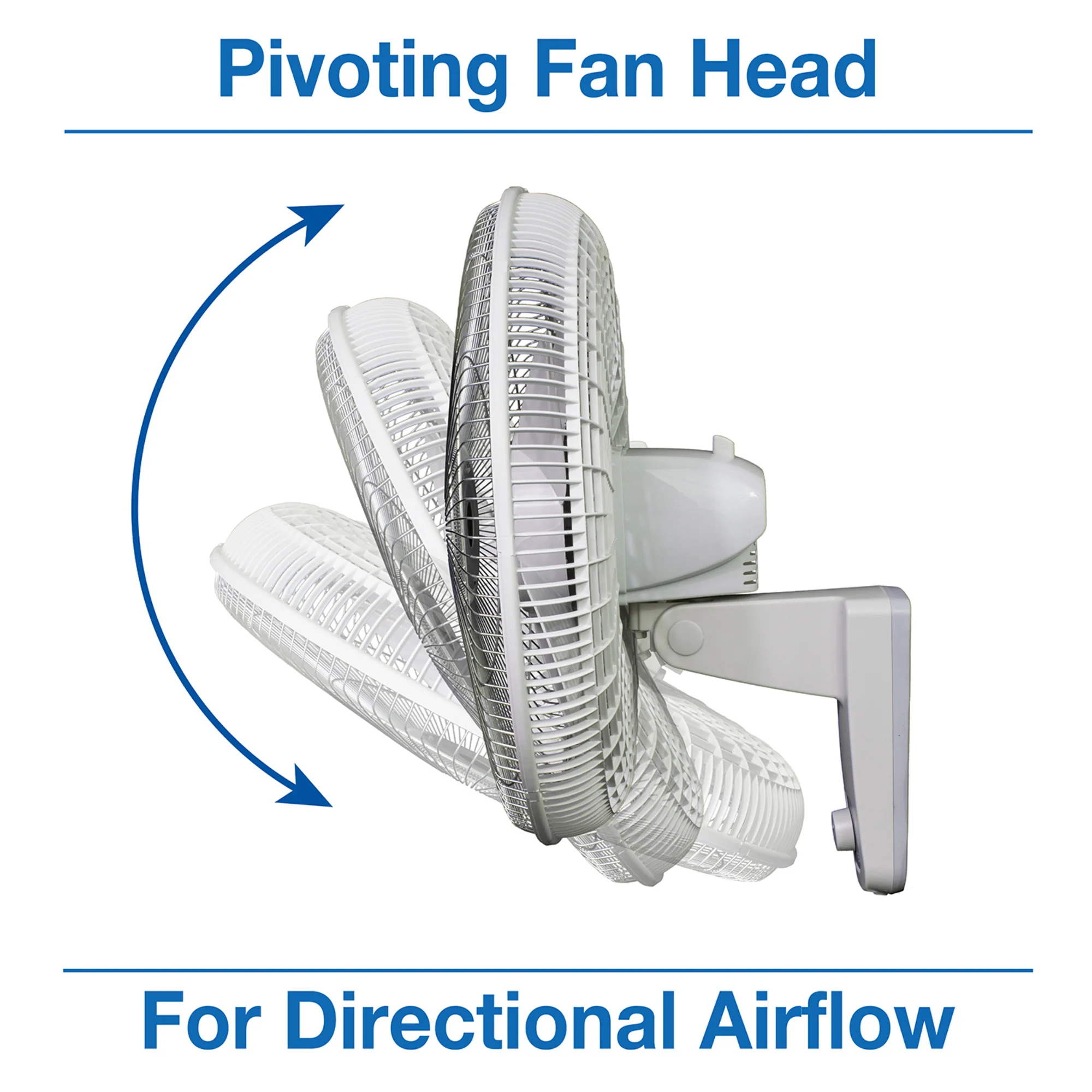 Air King 1/20 HP 18" Commercial Grade Wall Mount Fan: Oscillating, 3-Speed, Gray - Image 8