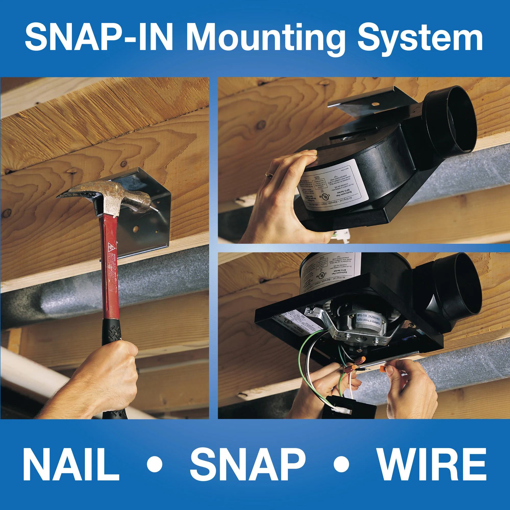 Air King ENERGY STAR® Certified 70 CFM Snap-In Exhaust Fan - Image 4