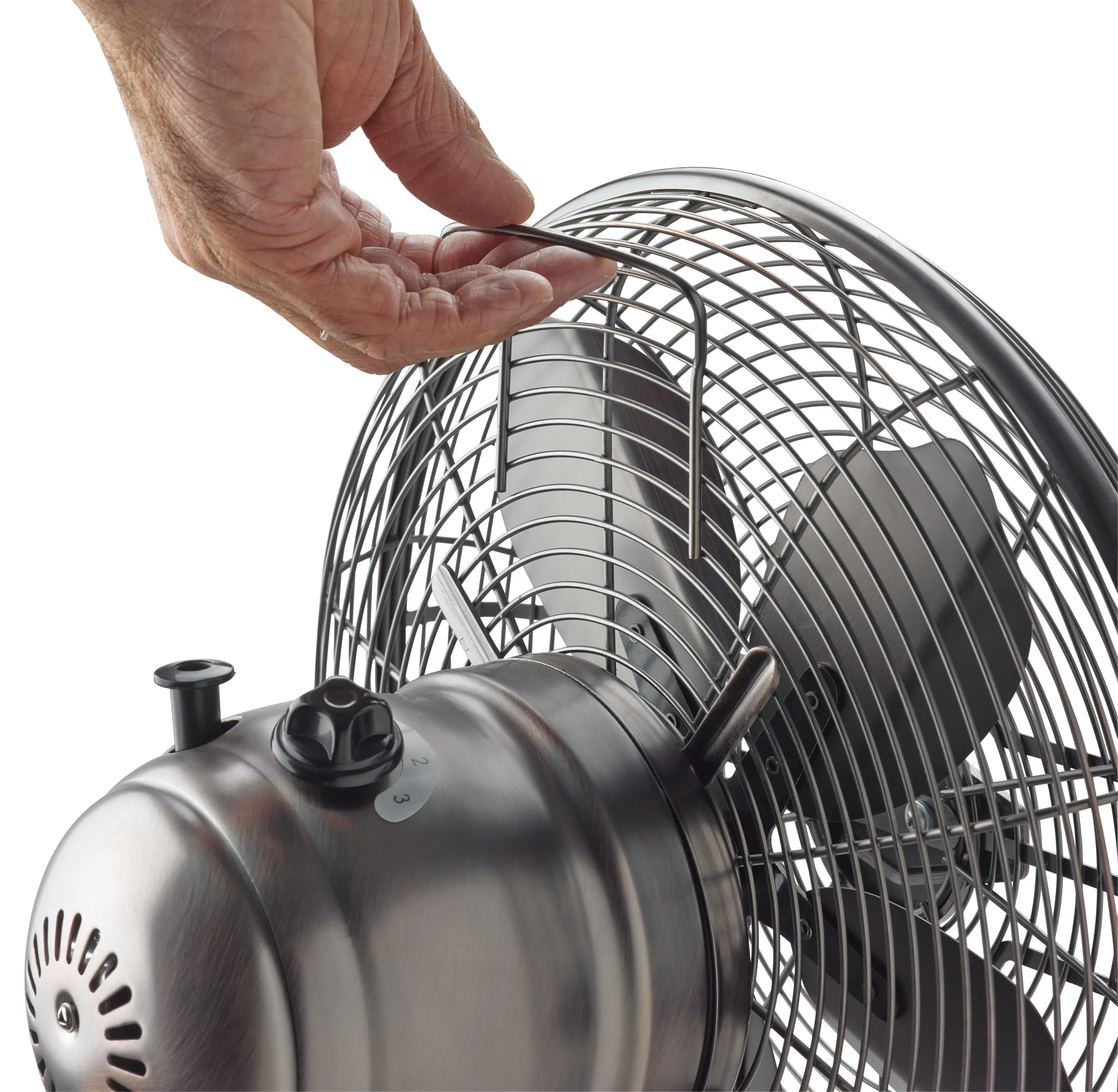 Lasko 12" Classic Metal Table Fan: Oscillating, 3-Speed, Tilting Head, Bronze - Image 10