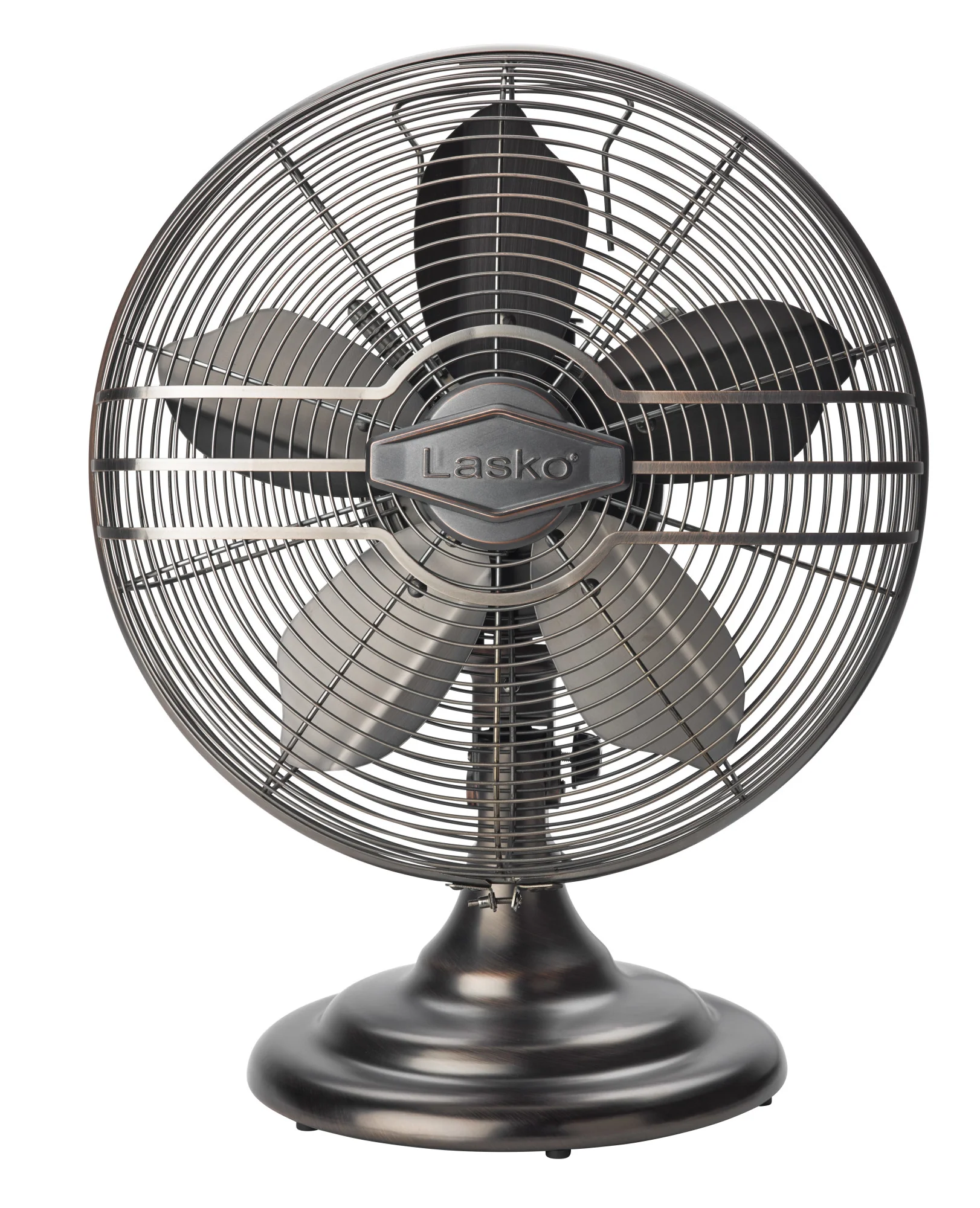 Lasko 12" Classic Metal Table Fan: Oscillating, 3-Speed, Tilting Head, Bronze - Image 7
