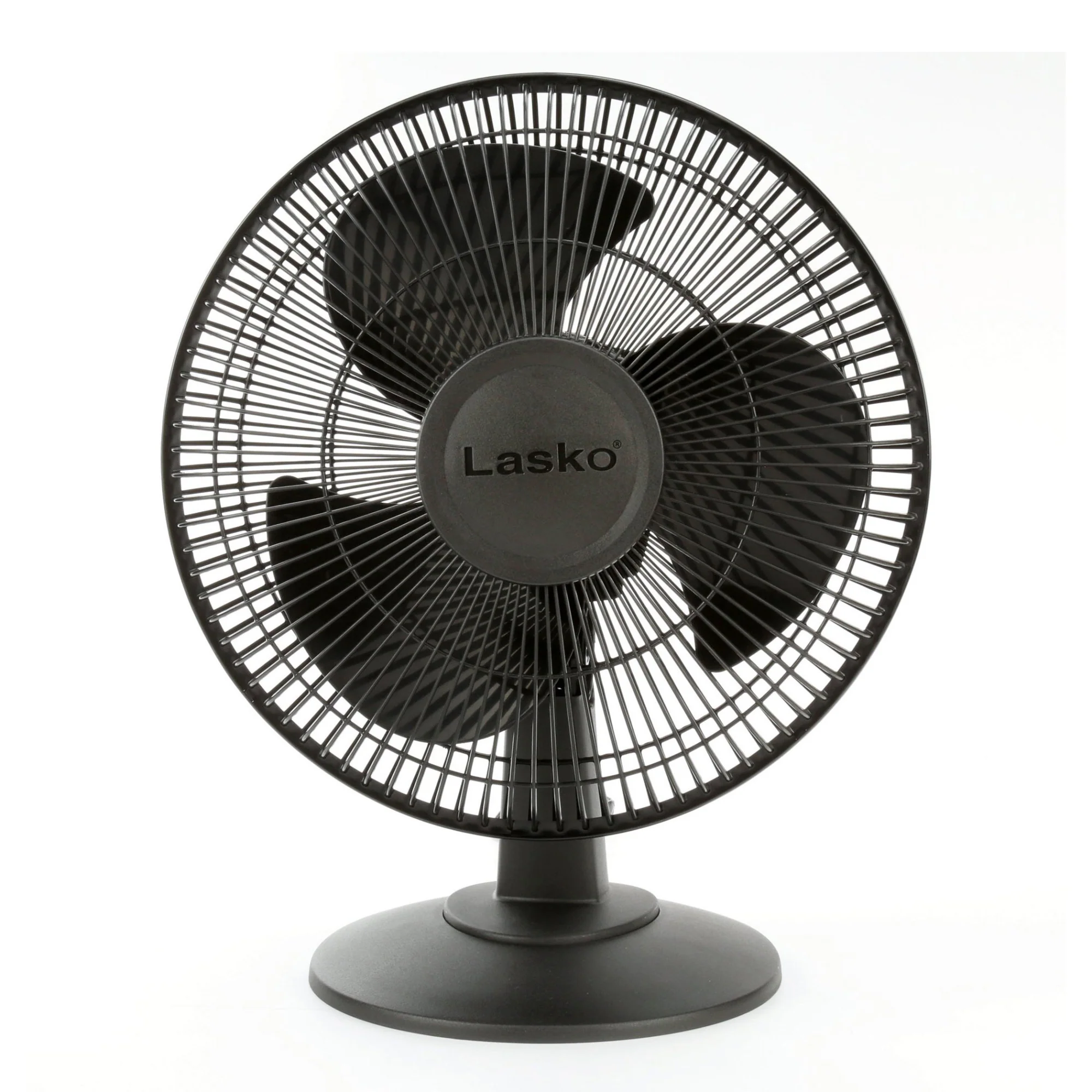 Lasko 12" Table Fan: Oscillating, 3-Speed, Tilting Head, Black - Image 3