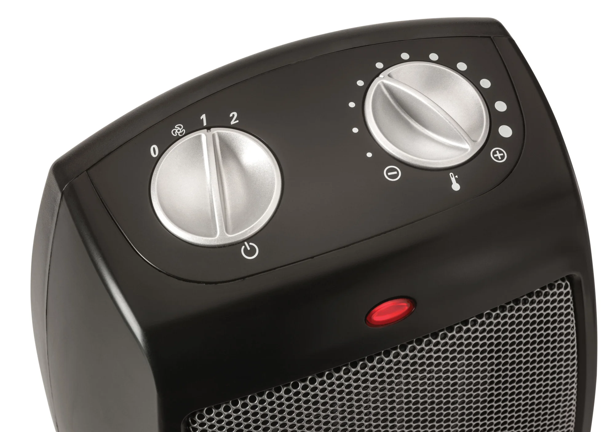 Lasko 9" Ceramic Table Top Heater (3-speed, thermostat, black) - Image 8