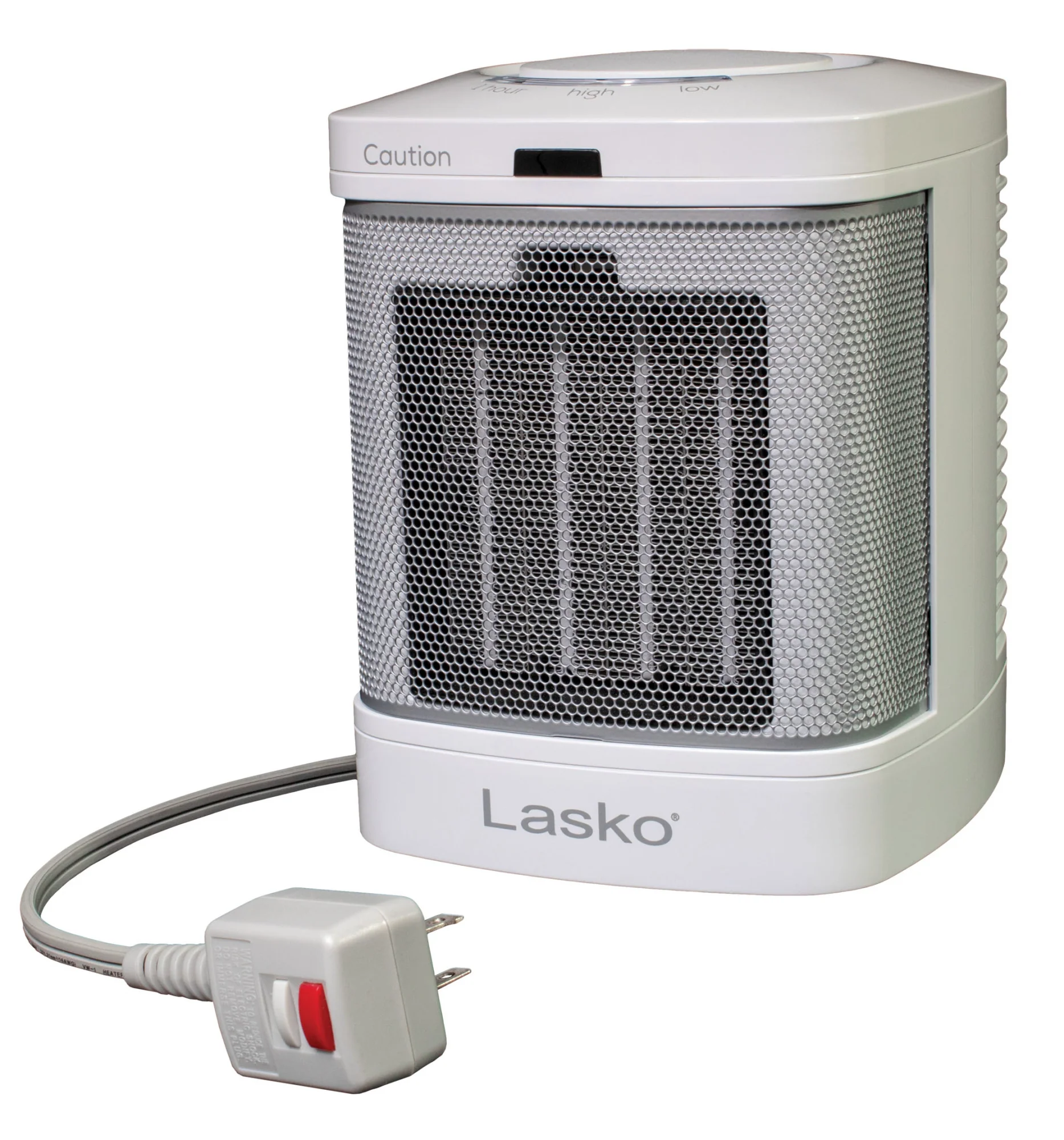 Lasko 8" Bathroom Ceramic Heater (2 heat settings, timer, ALCI safety plug, white) - Image 10