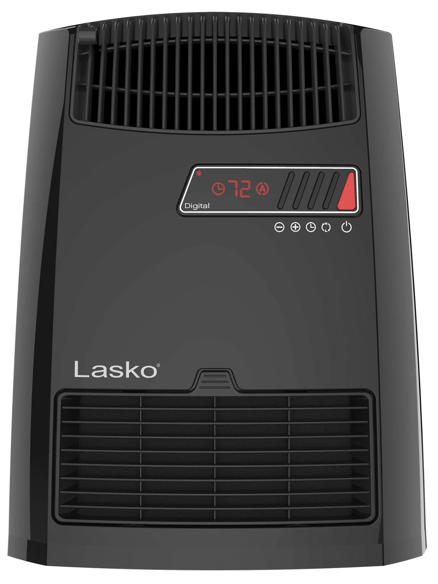 Lasko 13" Ceramic Console Heater (2 heat settings, timer, thermostat, black) - Image 2