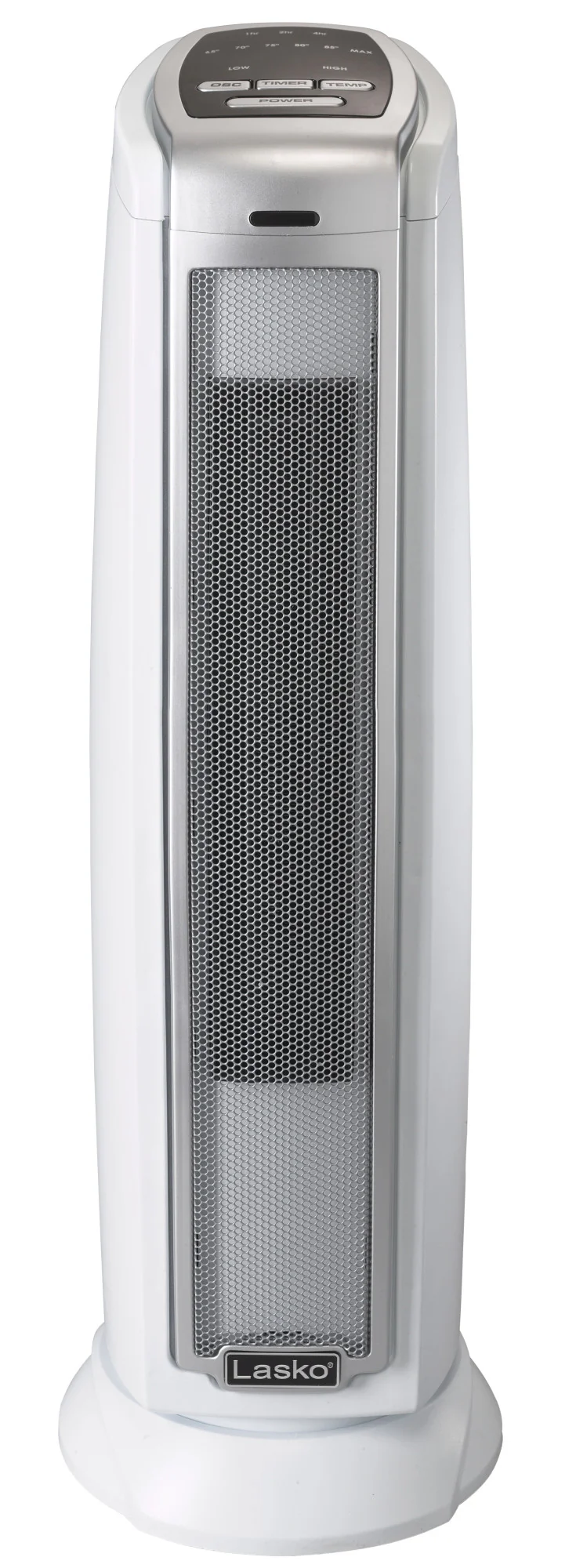 Lasko 23" Ceramic Tower Heater (2 heat settings, timer, thermostat, silver) - Image 8