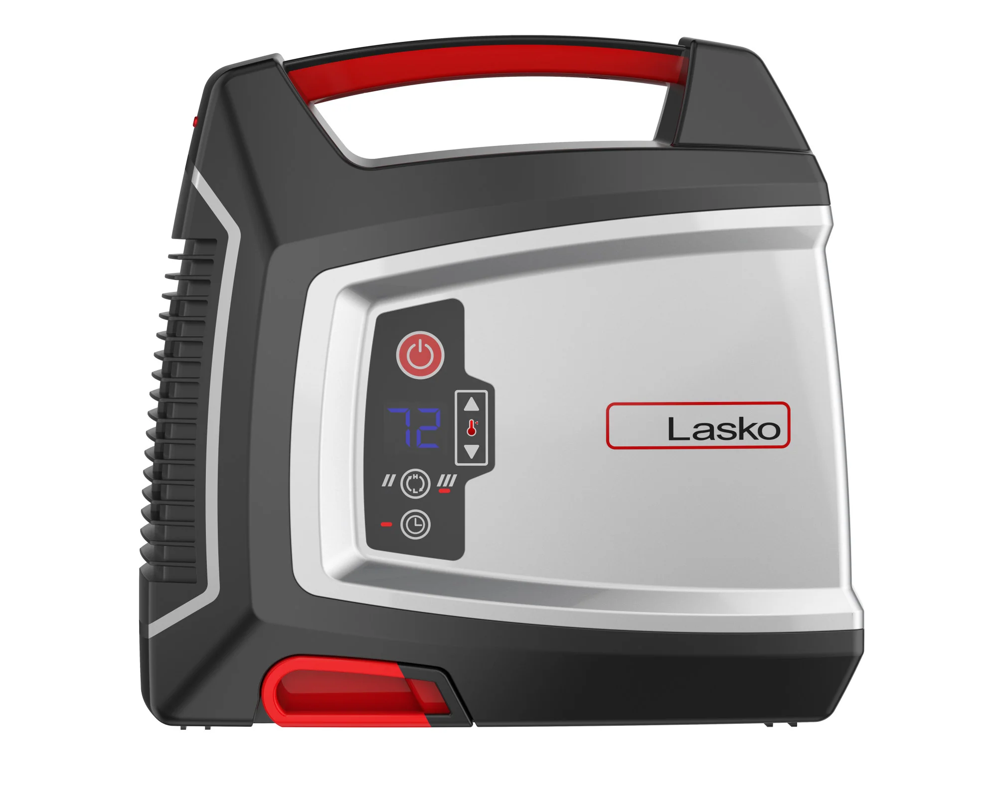 Lasko 1500W Elite Collection Ceramic Utility Space Heater with Timer, CU12510, Silver/Black - Image 5
