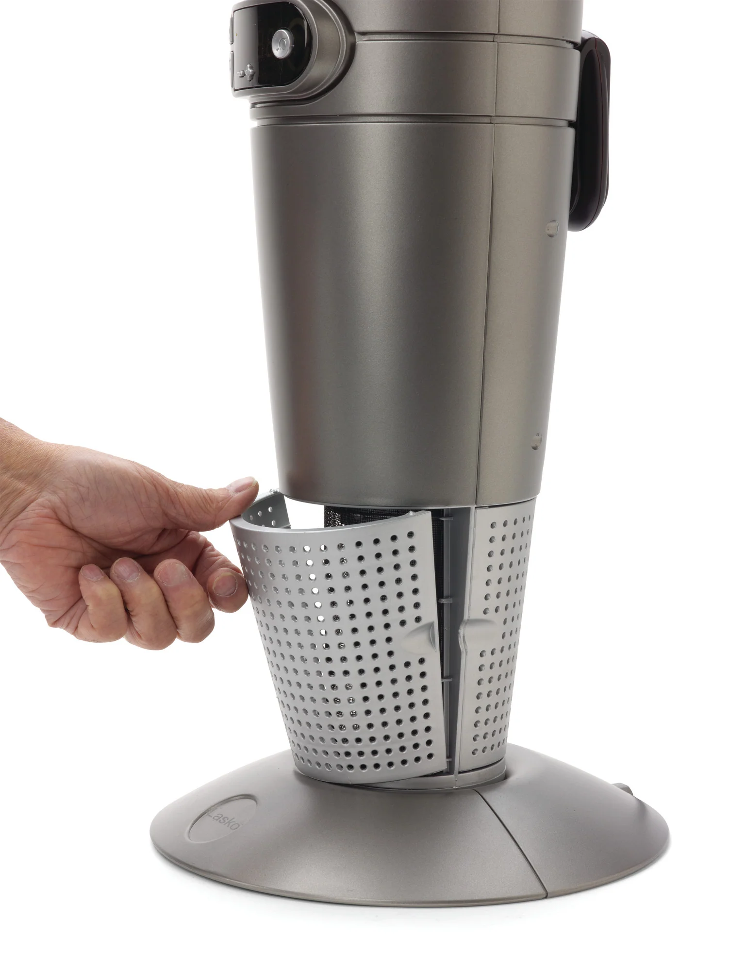 Lasko Full-Circle 24" Ceramic Tower Heater (2 heat settings, remote, thermostat, gray) - Image 3