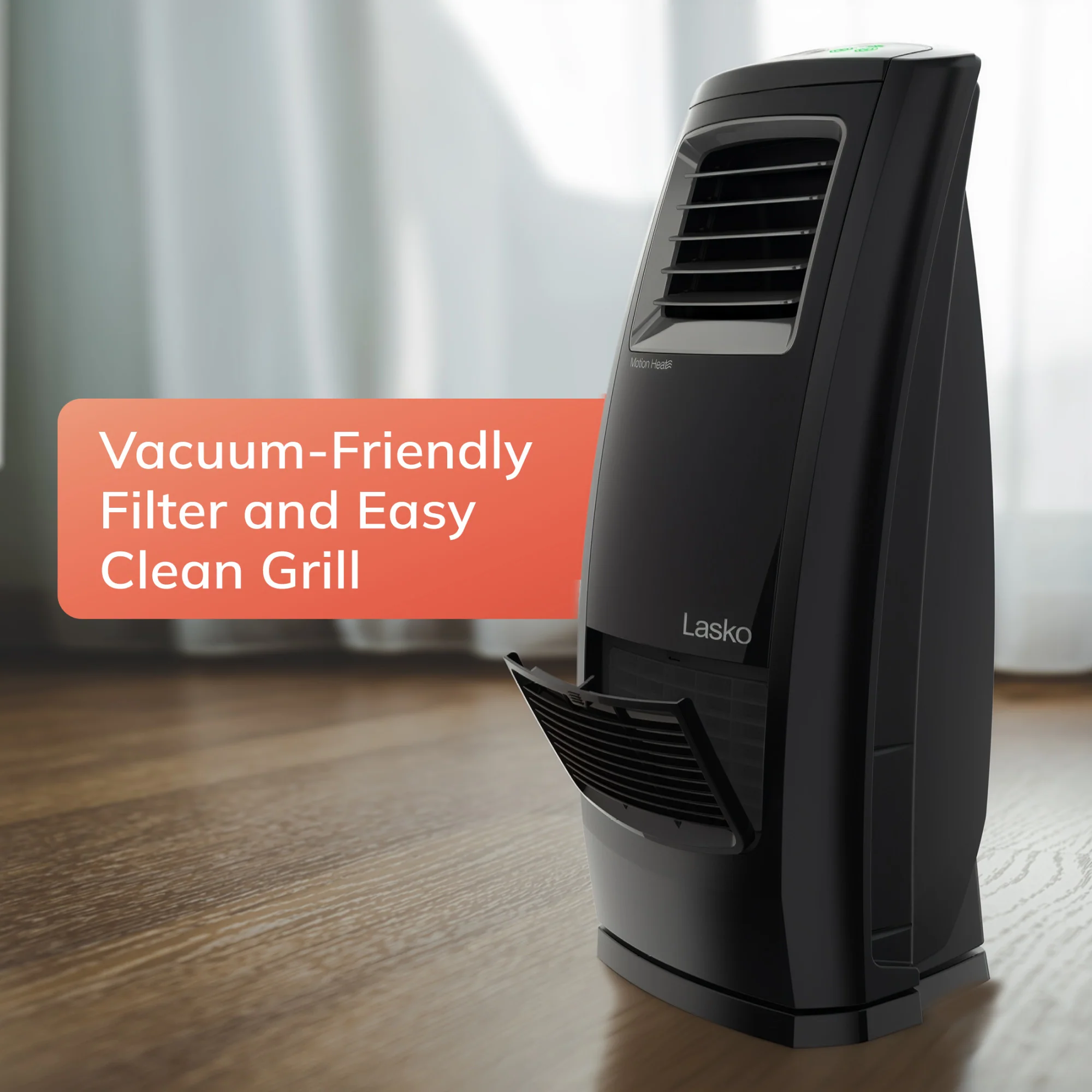 Lasko Elite 23" Ceramic Console Heater (3 heat settings, remote, timer, thermostat, black) - Image 7