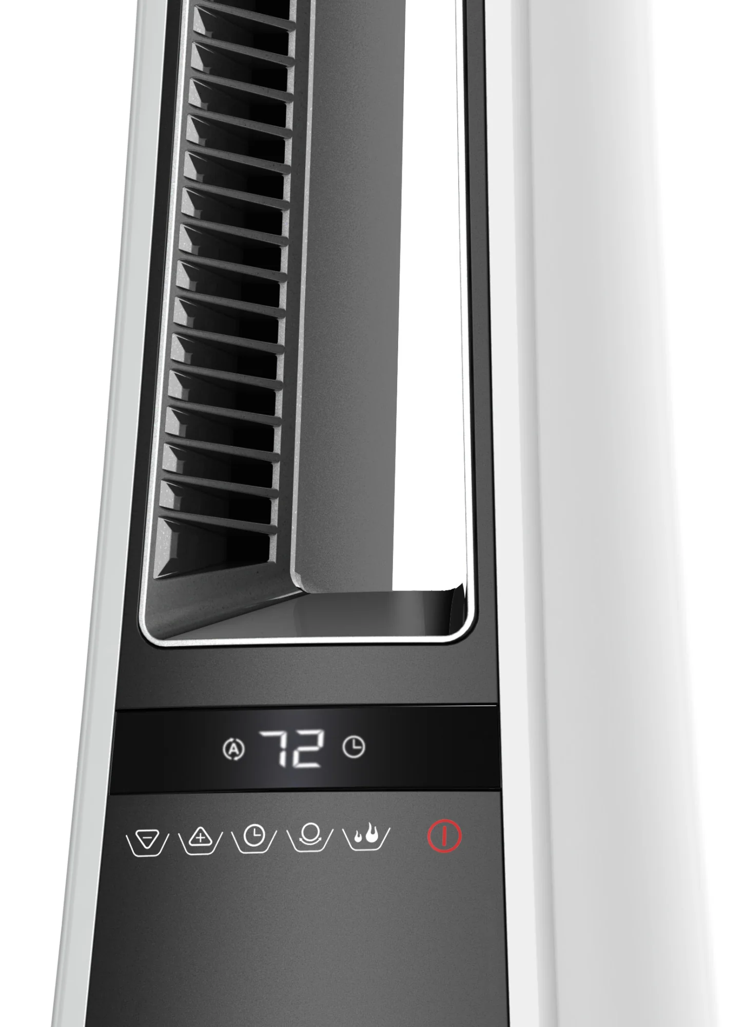 Lasko Air Logic 27" Bladeless Tower Heater (2 heat settings, remote, timer, white/gray) - Image 3