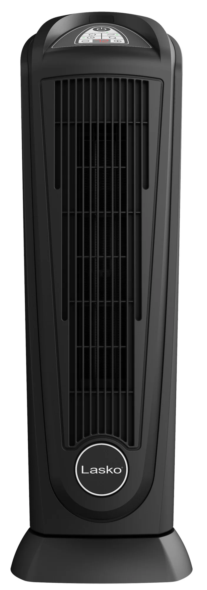 Lasko 23" Ceramic Tower Heater (2 heat settings, remote, timer, thermostat, tip-over switch, black) - Image 7