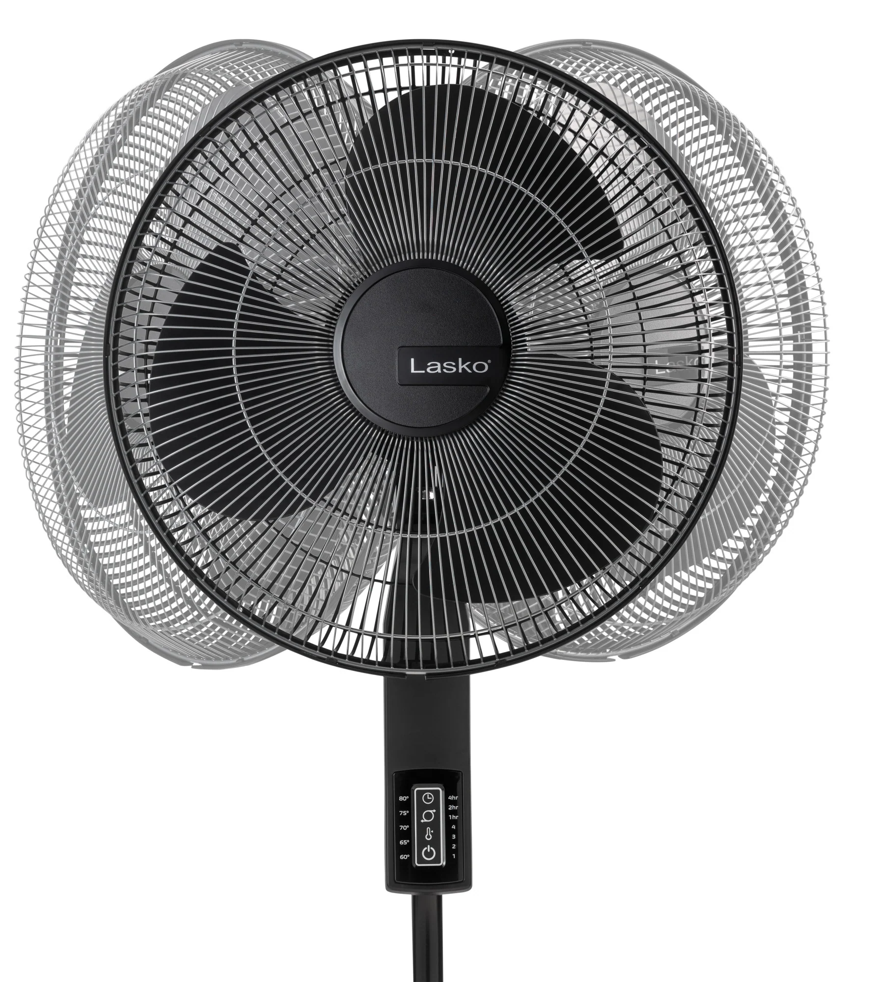 Lasko 16" Pedestal Fan: Oscillating, 4-Speed, Remote, Timer, Thermostat, Black - Image 11