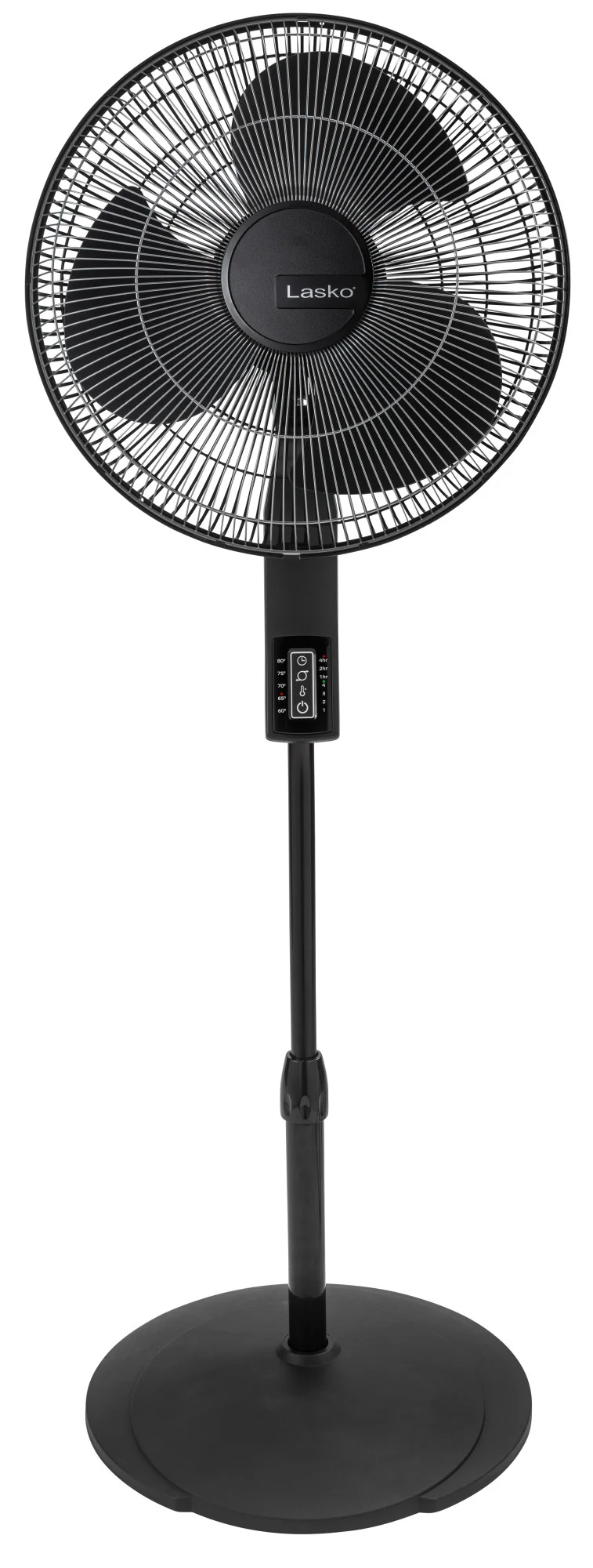 Lasko 16" Pedestal Fan: Oscillating, 4-Speed, Remote, Timer, Thermostat, Black - Image 8