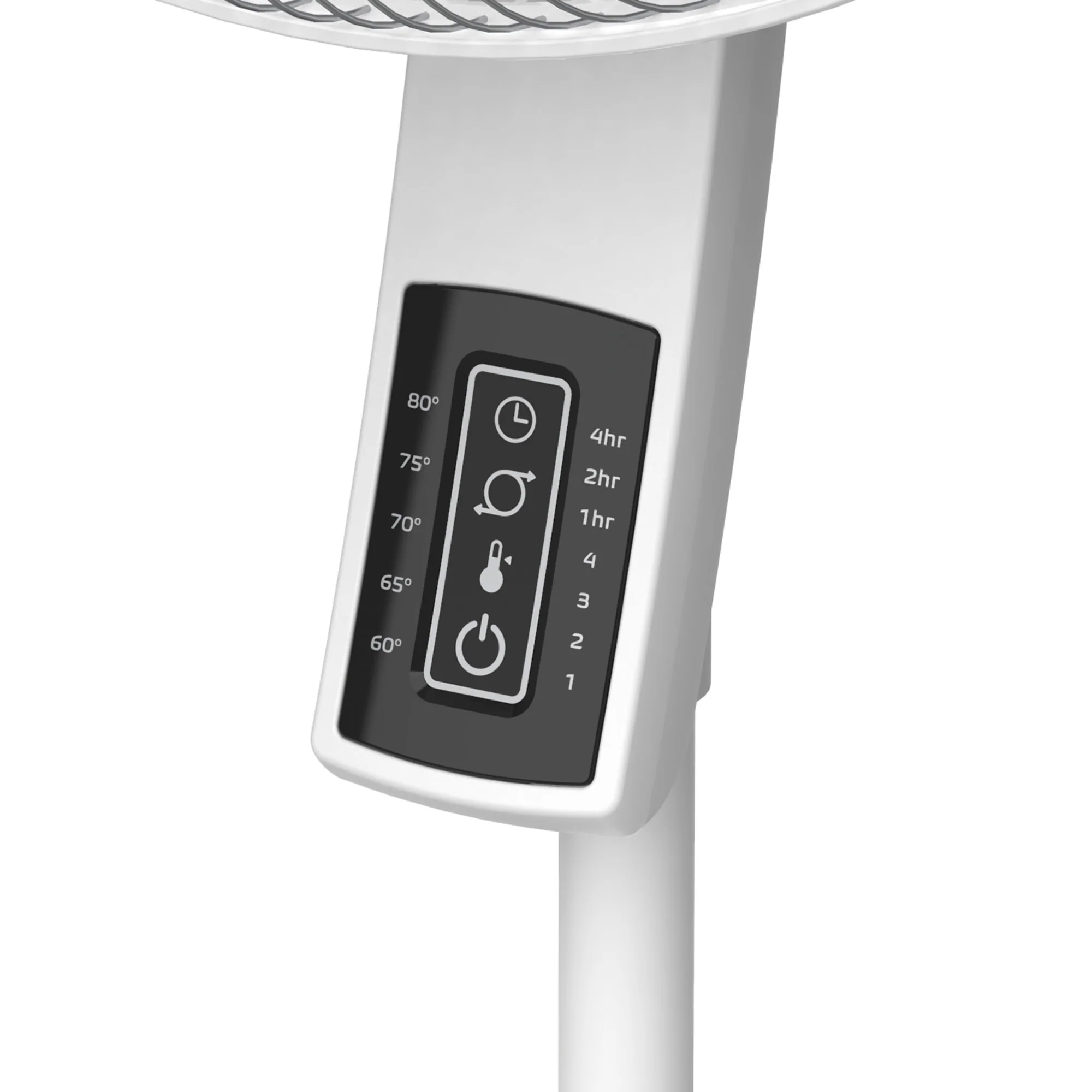 Lasko 16" Pedestal Fan: Oscillating, 4-Speed, Remote, Timer, Thermostat, White - Image 9