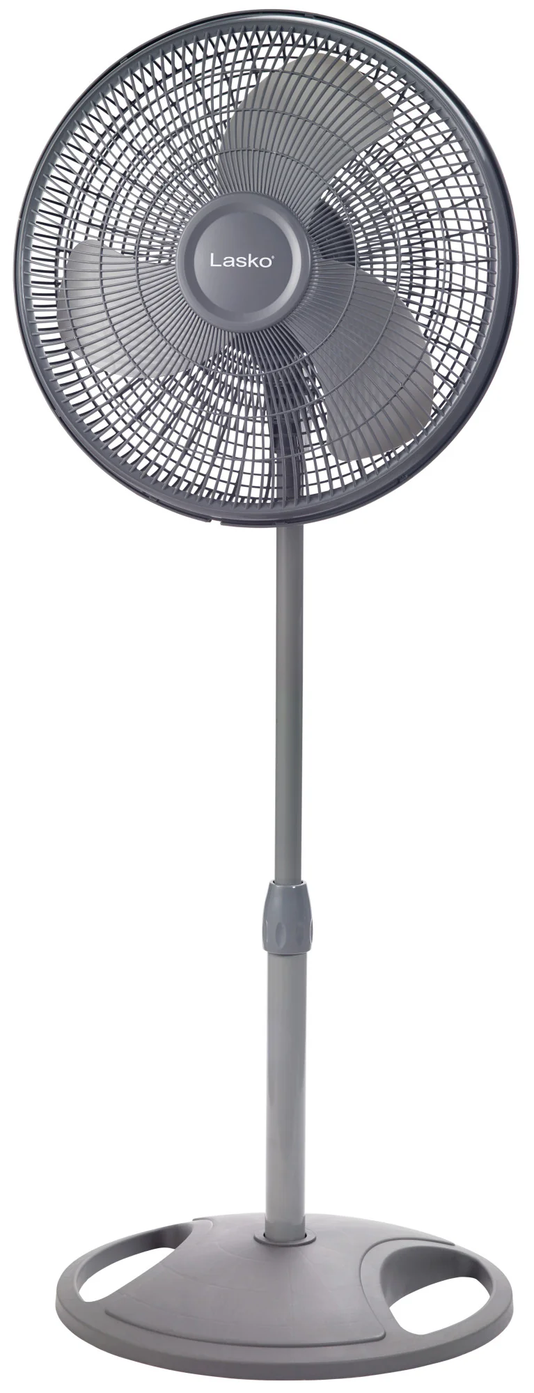 Lasko 16" Pedestal Fan: Oscillating, 3-Speed,  Adjustable Height, Gray - Image 6