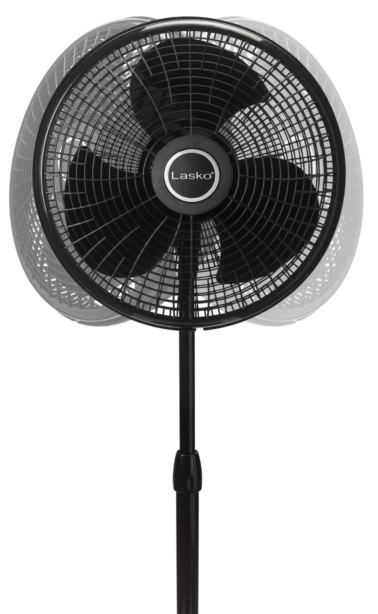 Lasko 16" Pedestal Fan: Oscillating, 3-Speed,  Adjustable Height, Black - Image 6