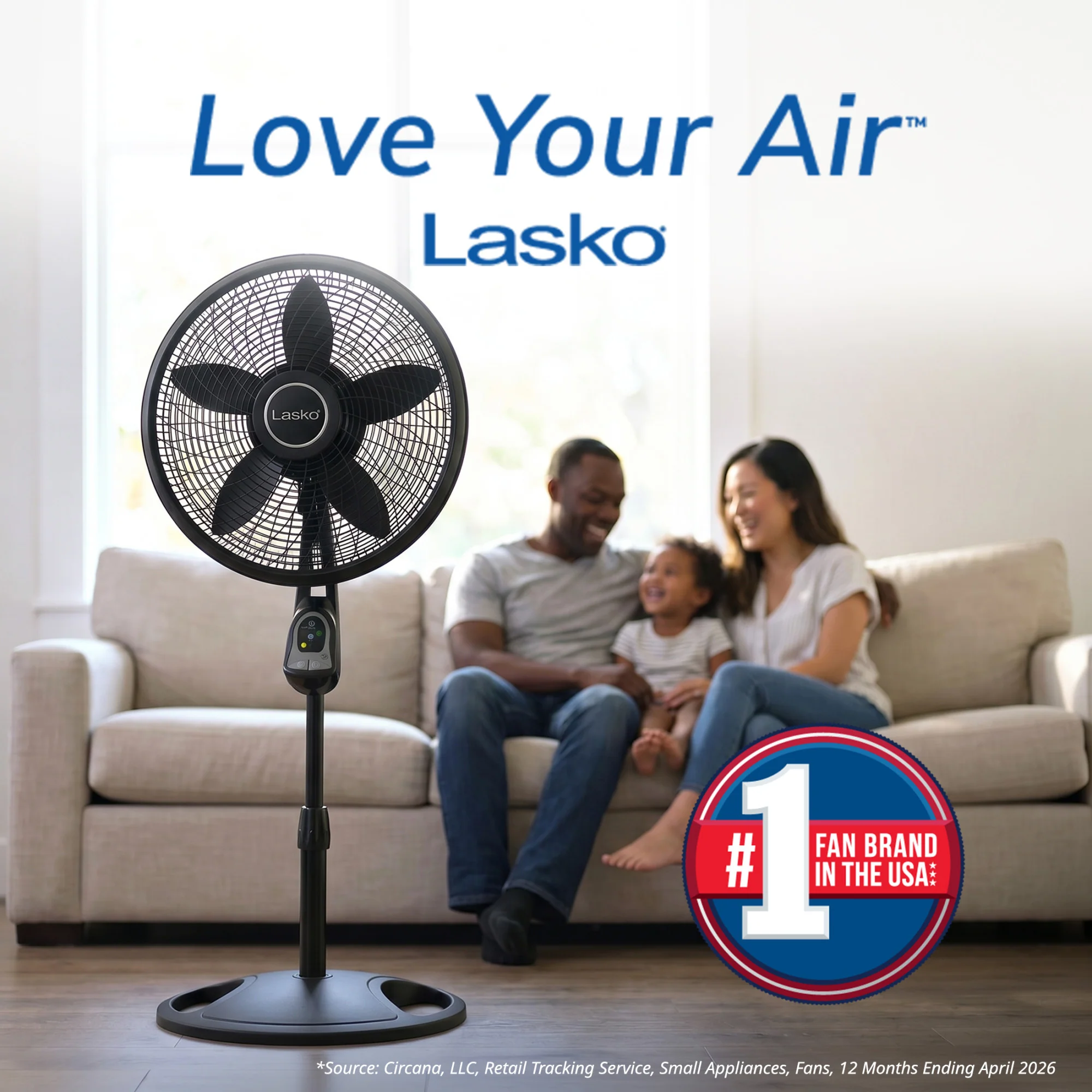 Lasko Cyclone 18" Pedestal Fan: Oscillating, 3-Speed, Remote, Timer, Black - Image 2
