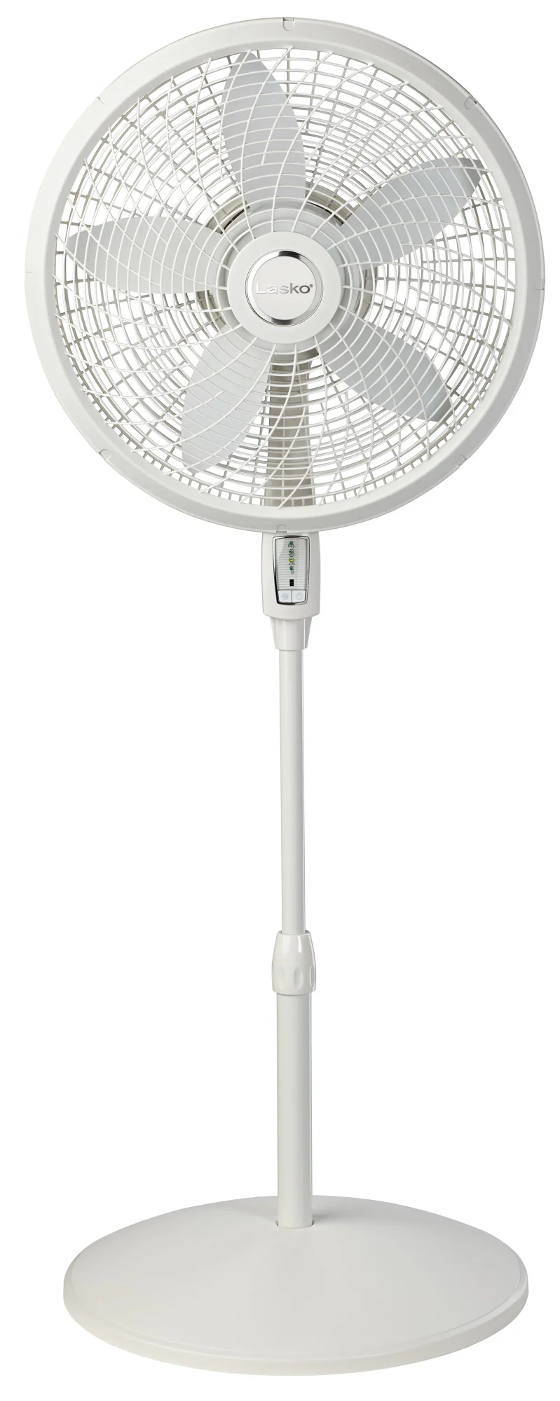 Lasko 18" Pedestal Fan: Oscillating, 4-Speed, Remote, Tilting Head, White - Image 3