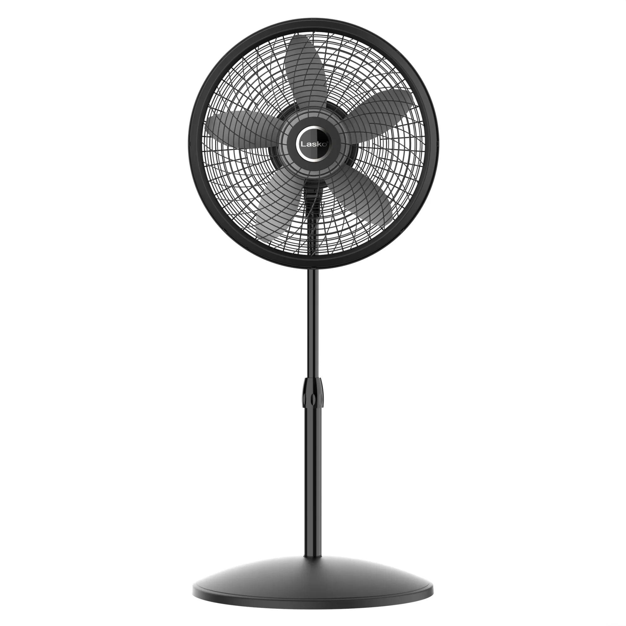 Lasko Cyclone 18" Pedestal Fan: Oscillating, 3-Speed,  Adjustable Height, Black - Image 7