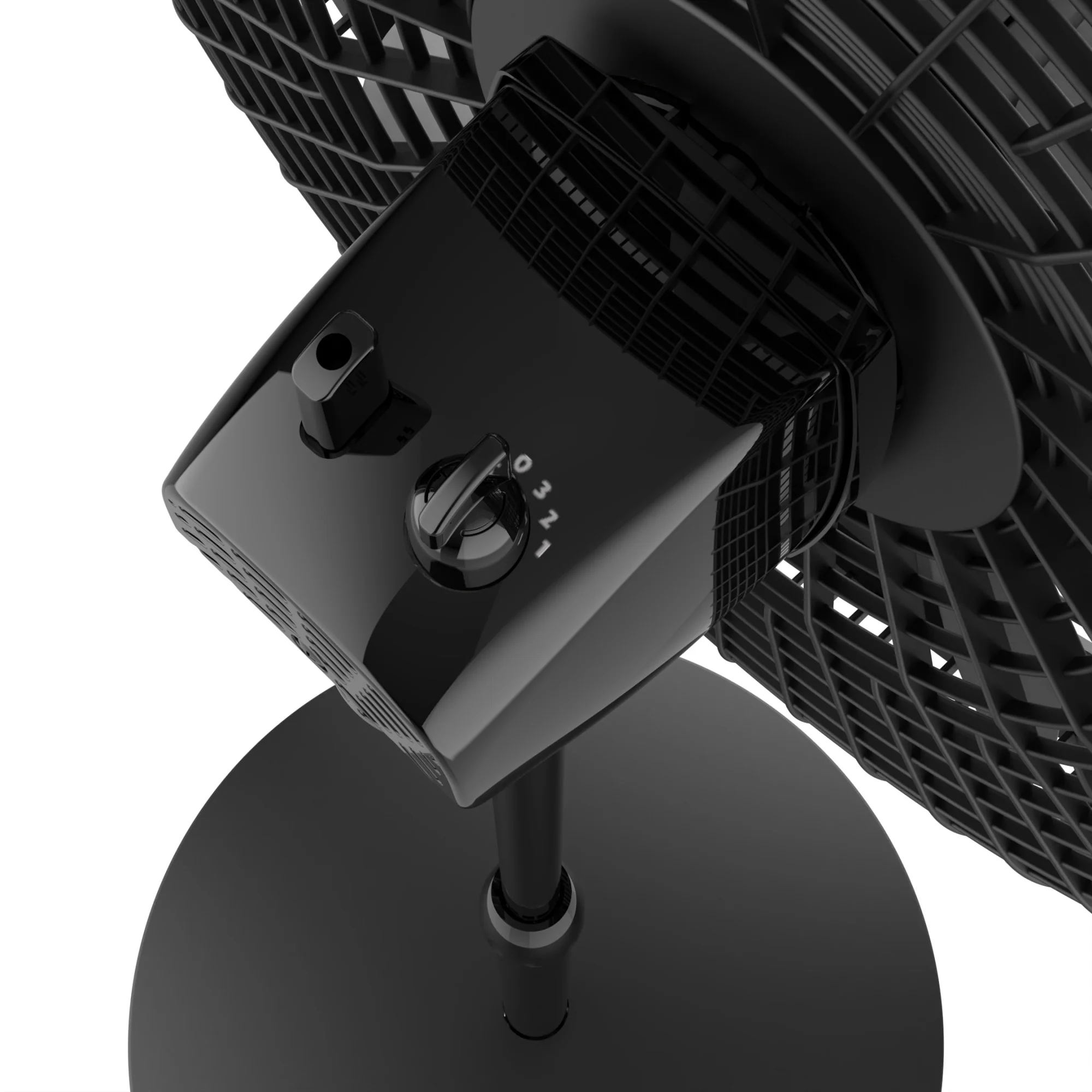 Lasko Cyclone 18" Pedestal Fan: Oscillating, 3-Speed,  Adjustable Height, Black - Image 8
