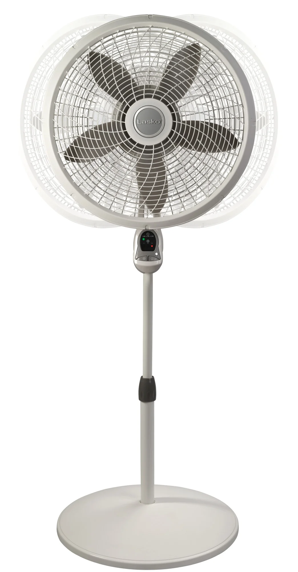 Lasko Cyclone 18" Pedestal Fan: Oscillating, 3-Speed, Remote, Timer, White - Image 10