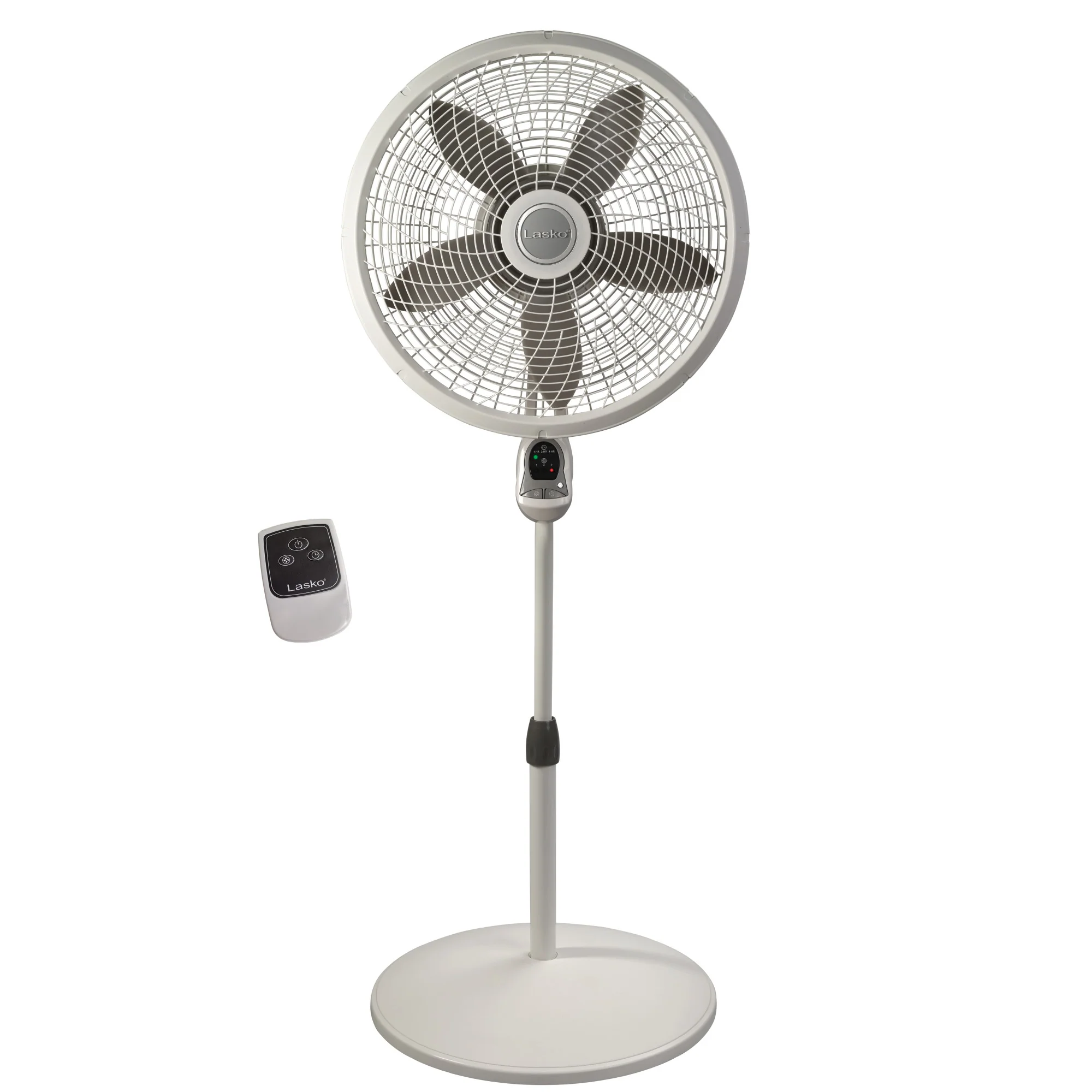 Lasko Cyclone 18" Pedestal Fan: Oscillating, 3-Speed, Remote, Timer, White - Image 7