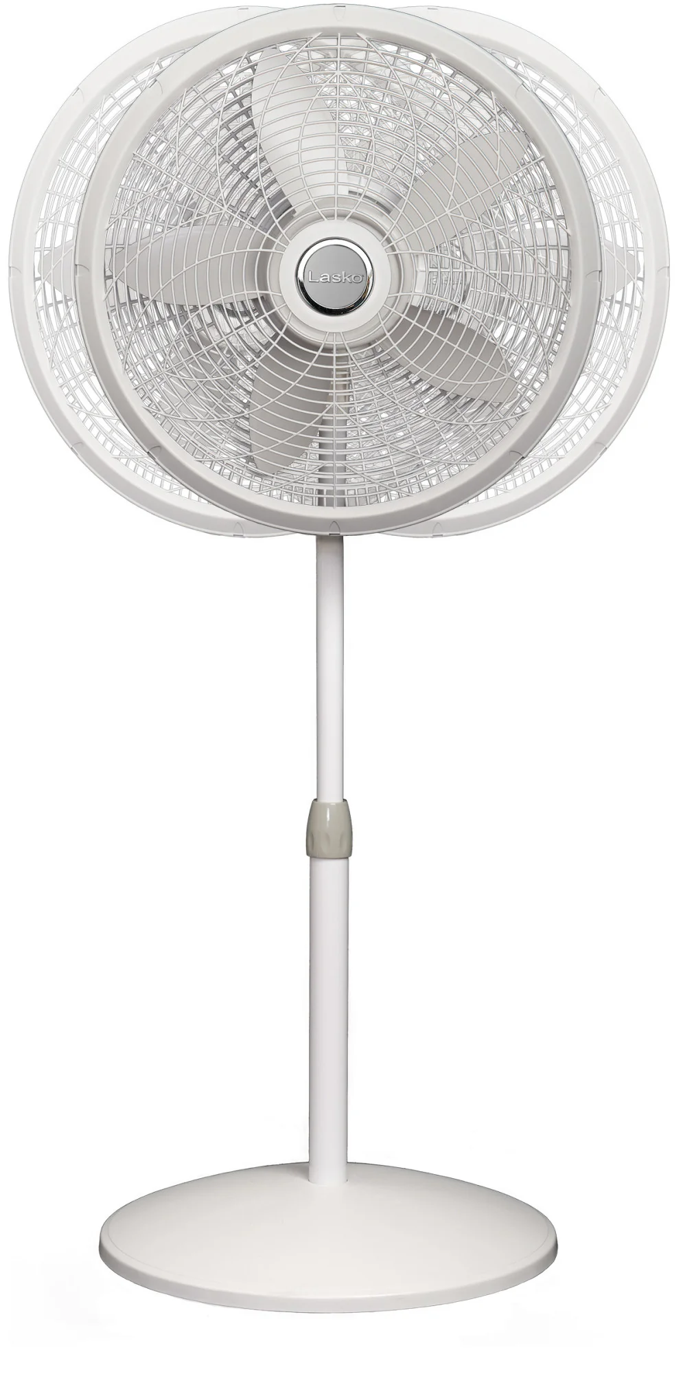 Lasko 18" Pedestal Fan: Oscillating, 3-Speed, Adjustable Height, White - Image 10