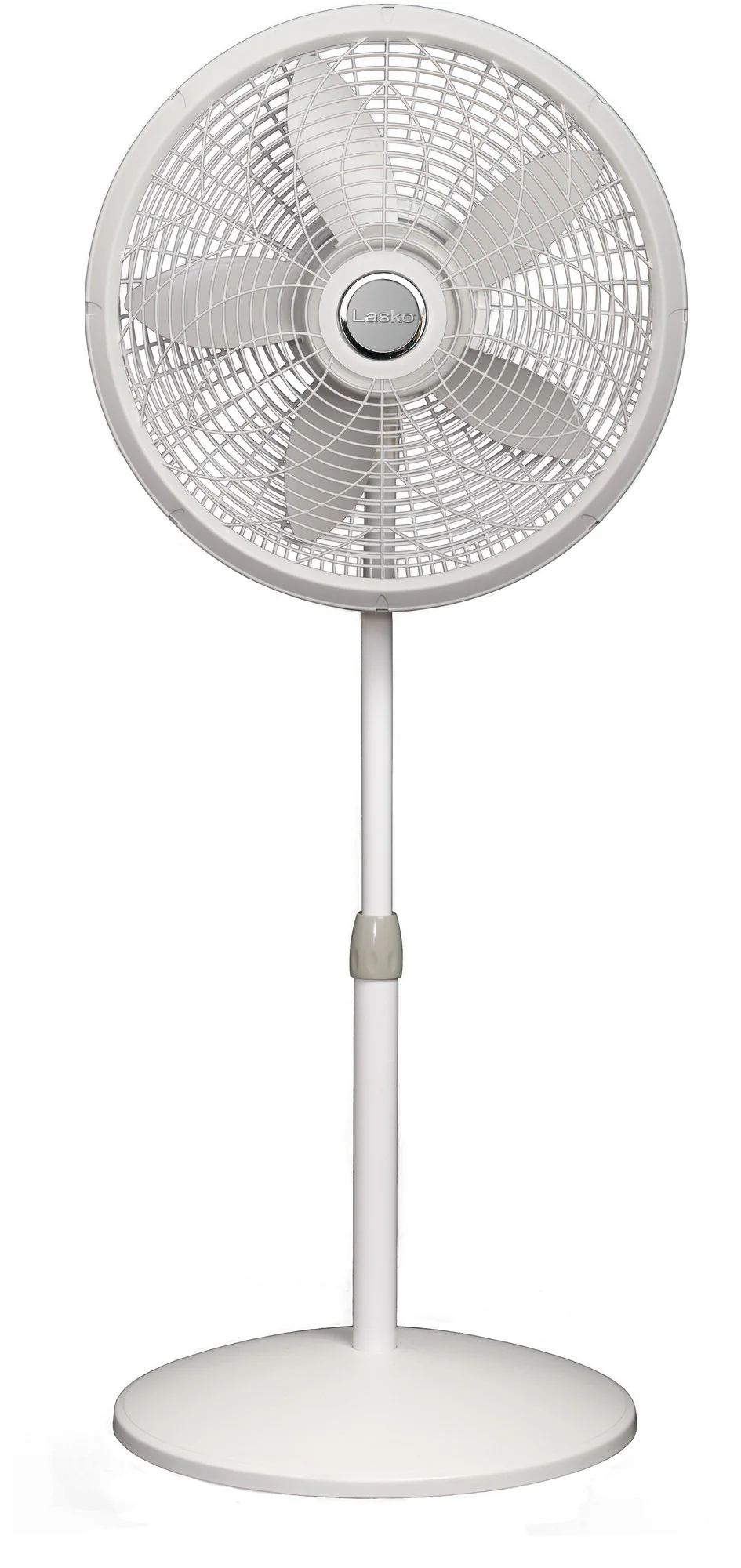 Lasko 18" Pedestal Fan: Oscillating, 3-Speed, Adjustable Height, White - Image 7