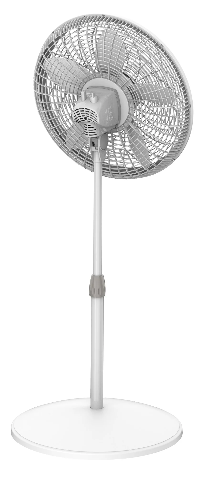 Lasko 18" Pedestal Fan: Oscillating, 3-Speed, Adjustable Height, White - Image 9