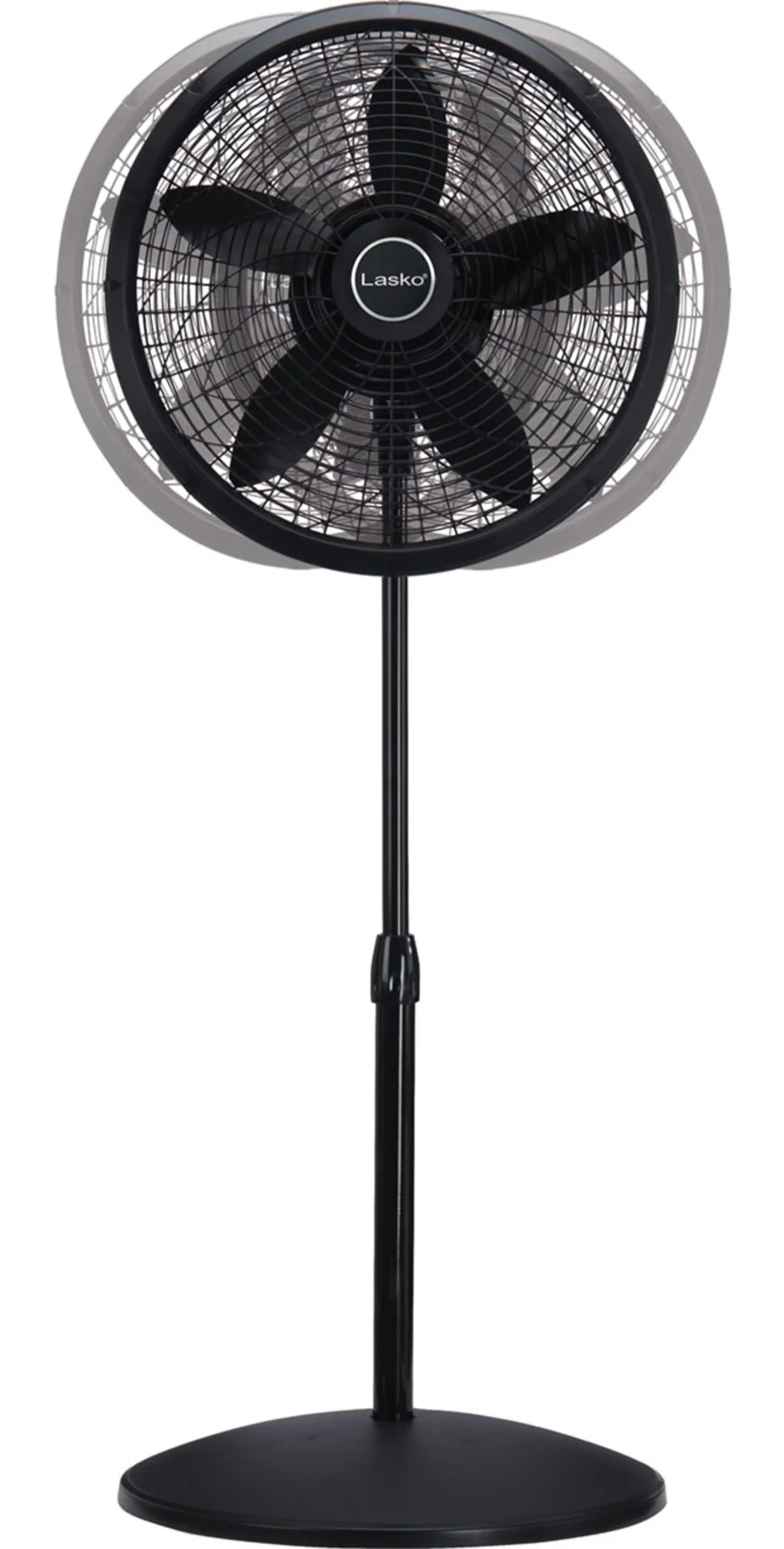 Lasko 18" Pedestal Fan: Oscillating, 3-Speed, Adjustable Height, Black - Image 10