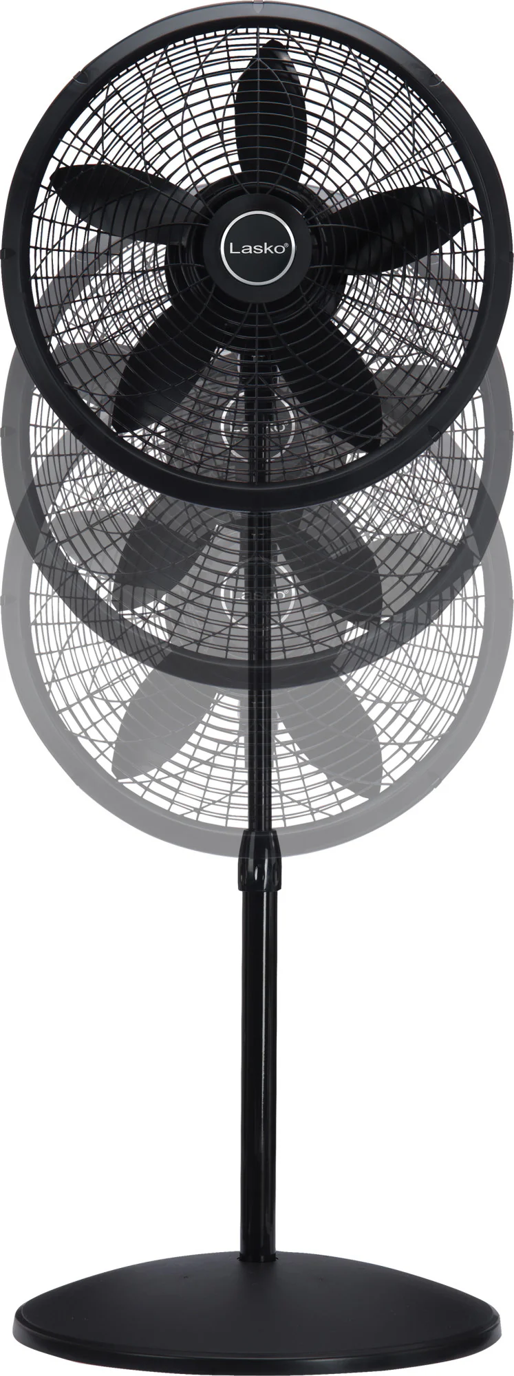 Lasko 18" Pedestal Fan: Oscillating, 3-Speed, Adjustable Height, Black - Image 11