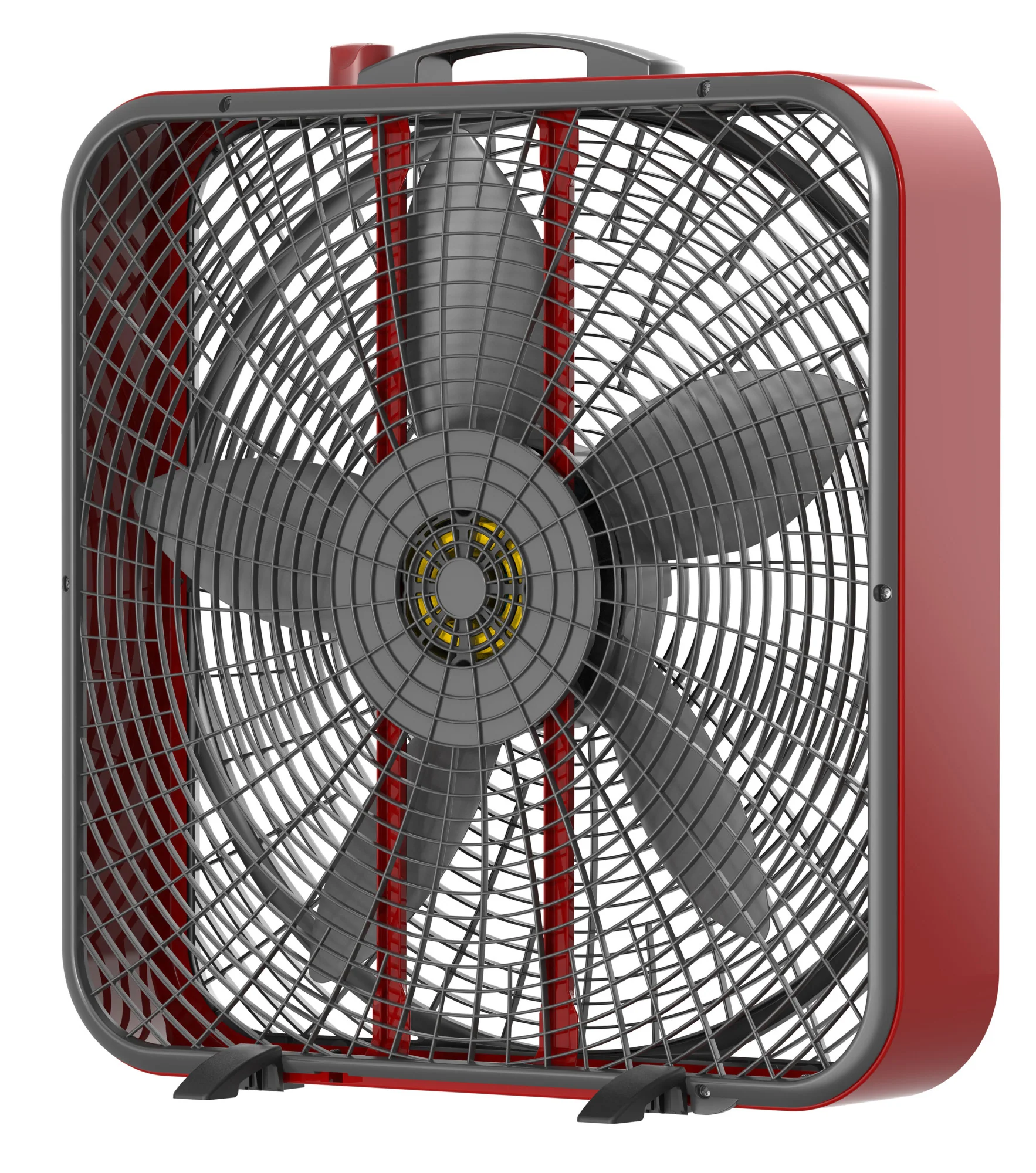 Lasko Pro Power 20" Box Fan: 3-Speed, Weather-Resistant Motor, Red - Image 10