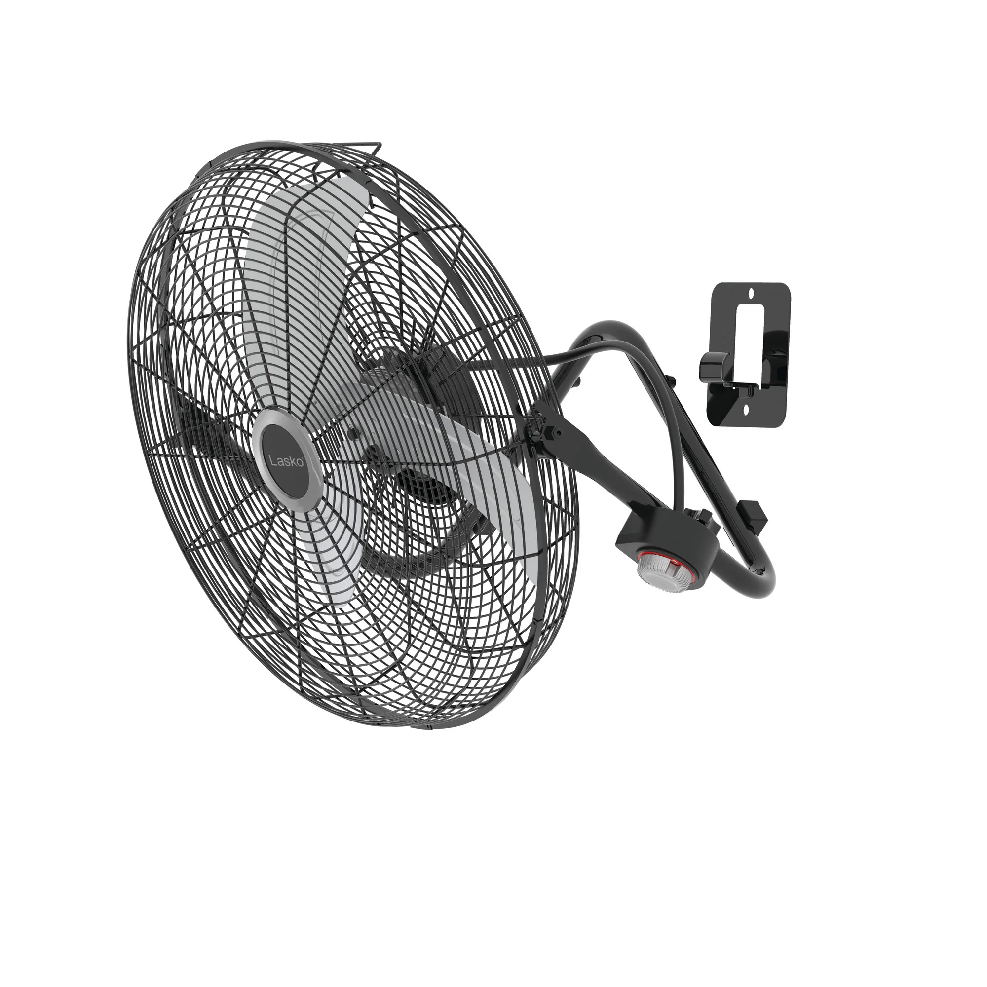 Lasko 20" High Velocity Floor Fan: Wall Mount, 3-Speed, Pivoting, Black - Image 8