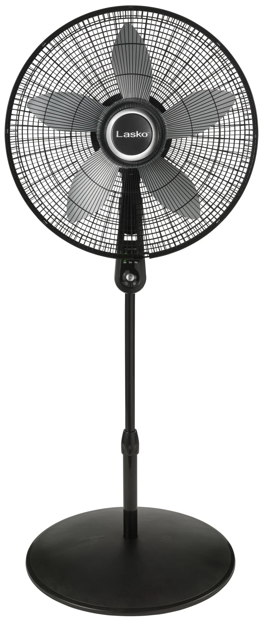 Lasko 20" Pedestal Fan (4-speed, remote, timer, black) - Image 4