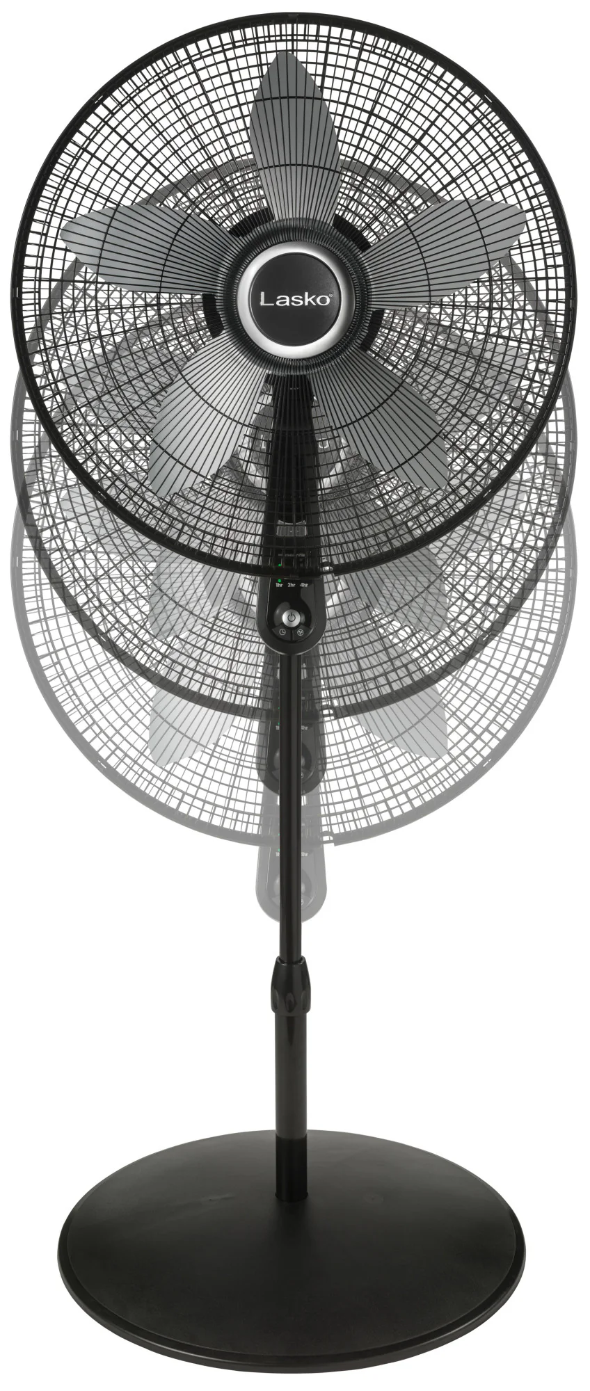 Lasko 20" Pedestal Fan (4-speed, remote, timer, black) - Image 9