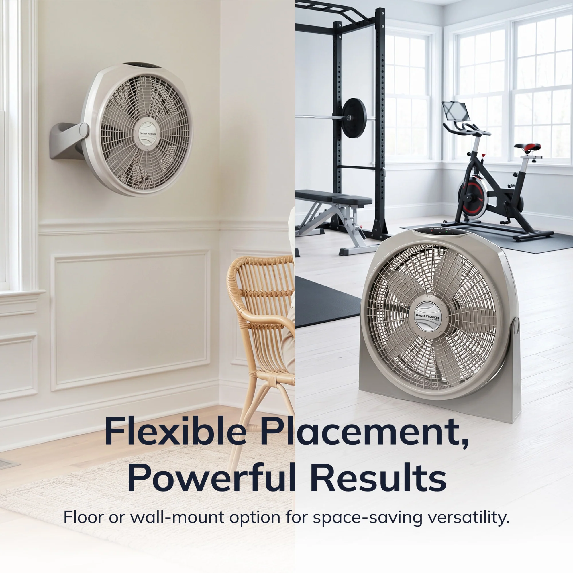 Lasko 20" Air Circulator Fan: Wall Mount, 3-Speed, Remote, Timer, Tan - Image 7