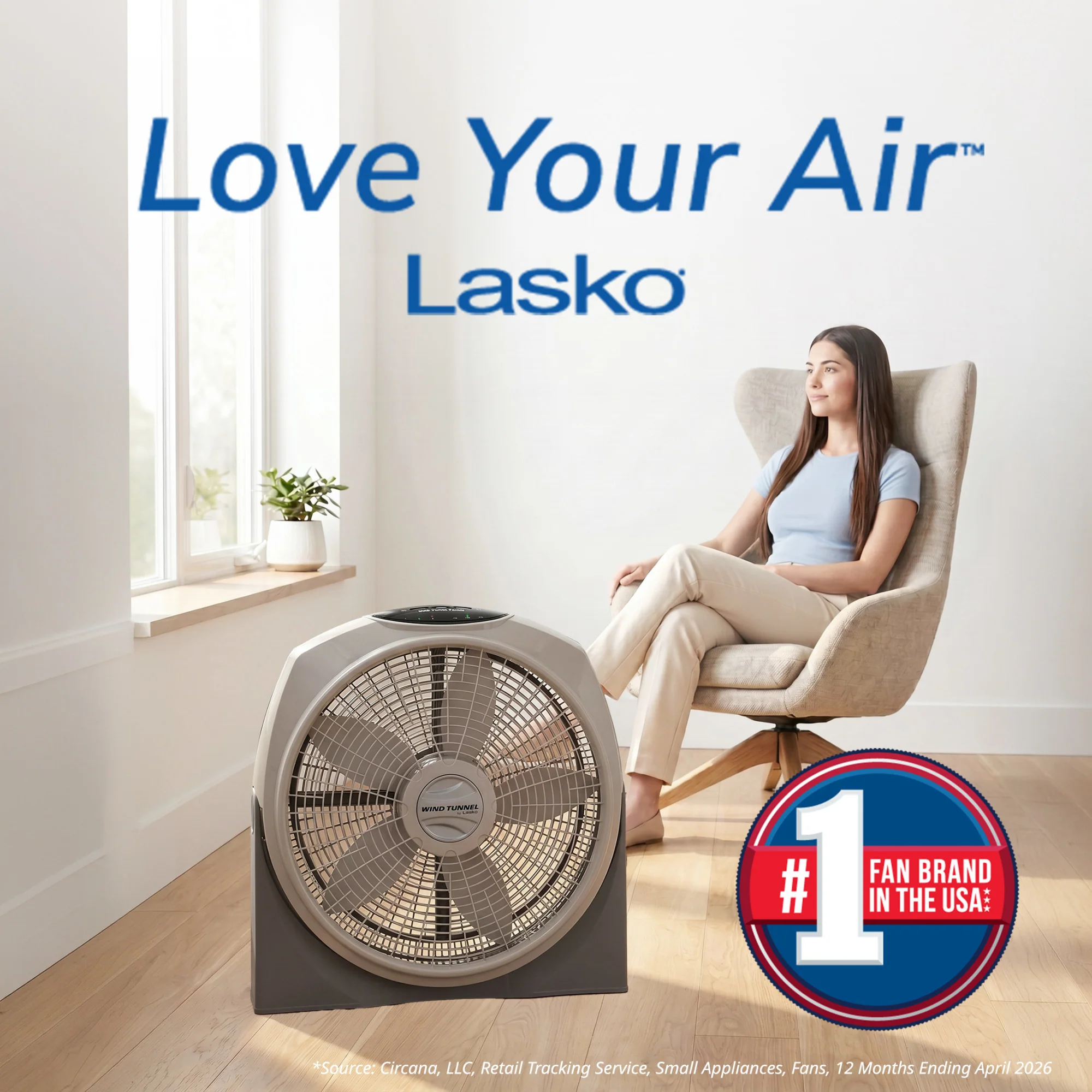 Lasko 20" Air Circulator Fan: Wall Mount, 3-Speed, Remote, Timer, Tan - Image 8