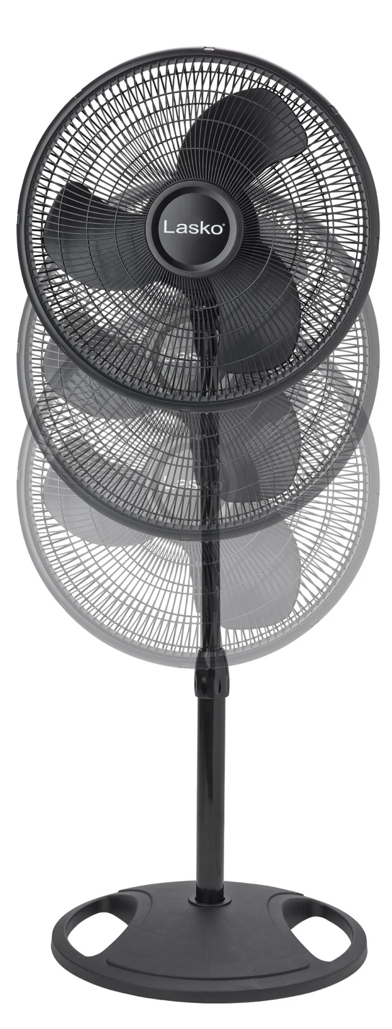 Lasko 16" Pedestal Fan: Oscillating, 3-Speed,  Adjustable Height, Black - Image 11