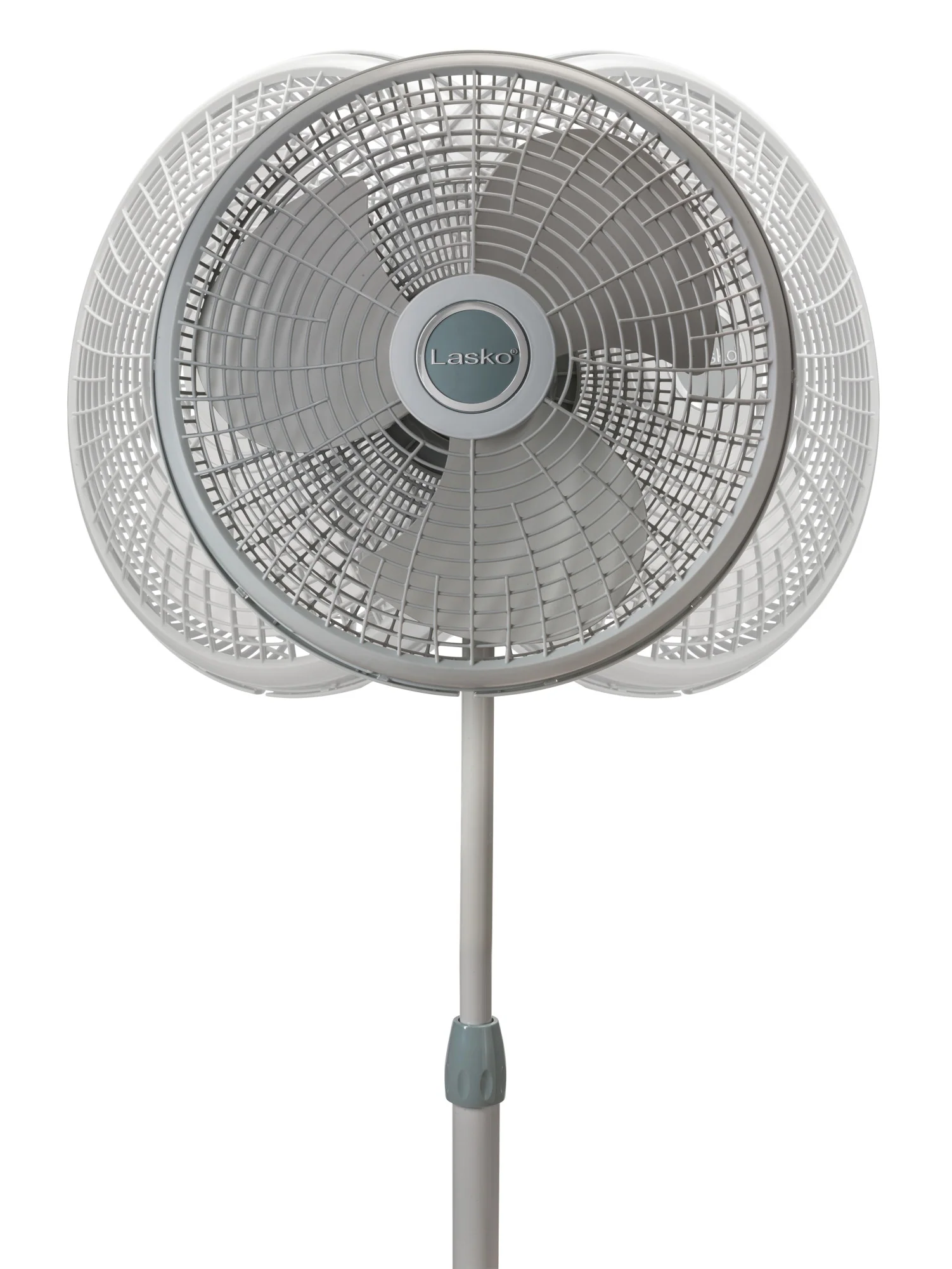 Lasko 16" Pedestal Fan: Oscillating, 3-Speed,  Adjustable Height, Gray - Image 6