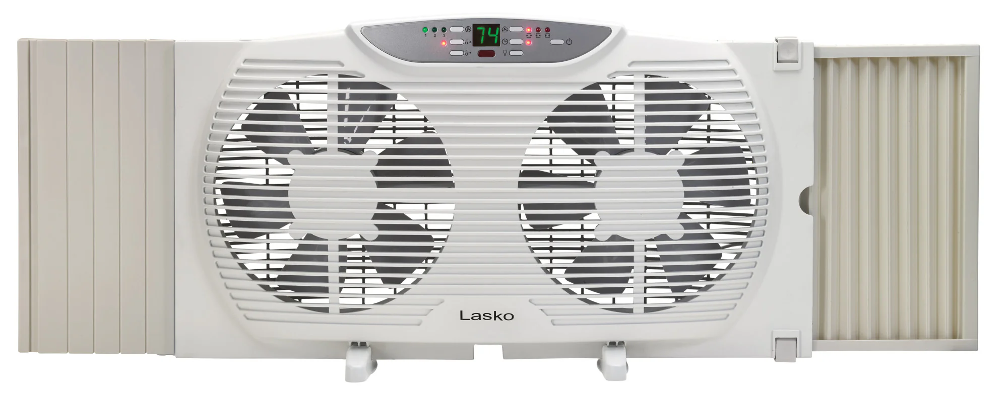 Lasko Twin Window Fan: 3-Speed, Electrically Reversible, Remote, White - Image 5