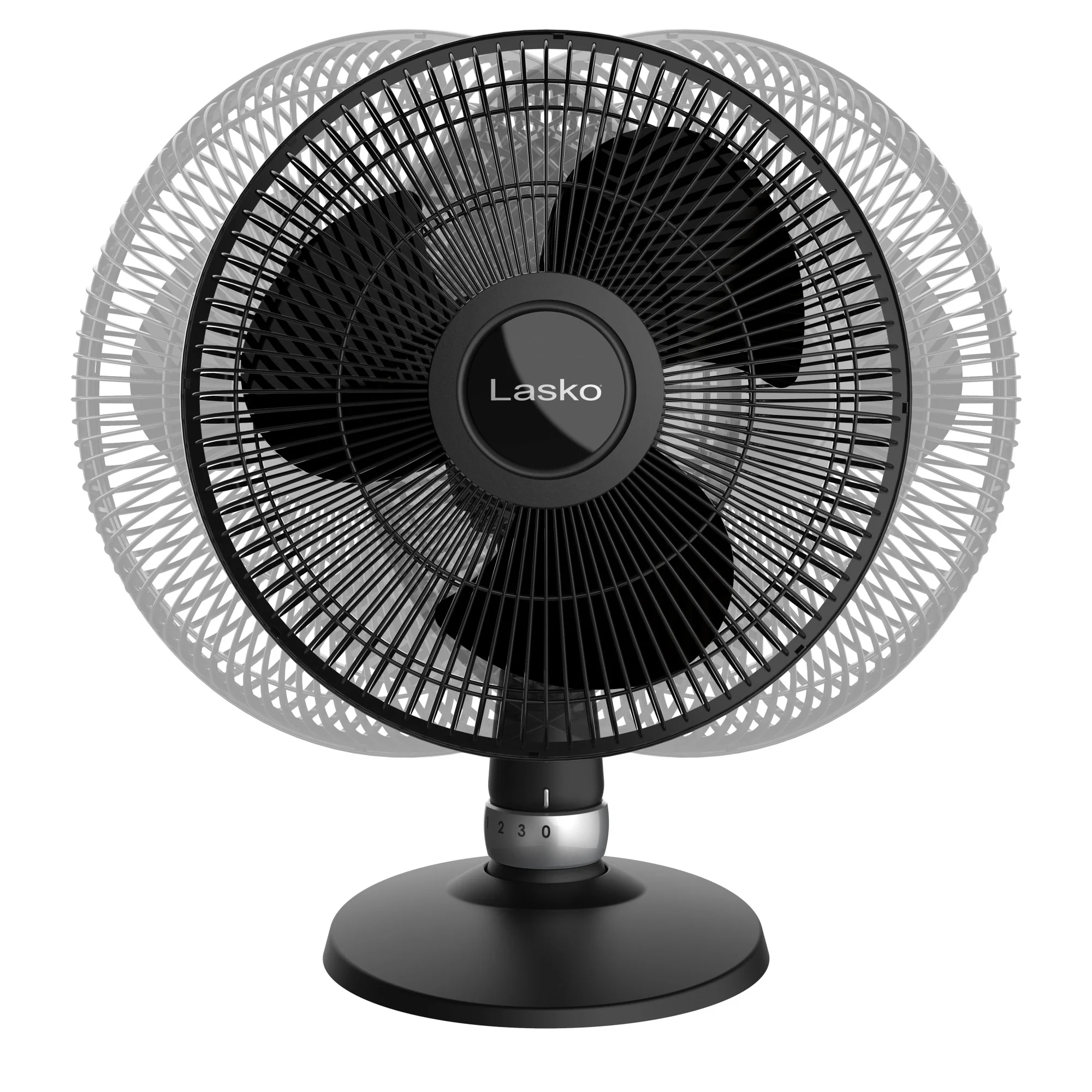 Lasko 12" Performance Table Fan: Oscillating, 3-Speed, Tilting Head, Black - Image 11