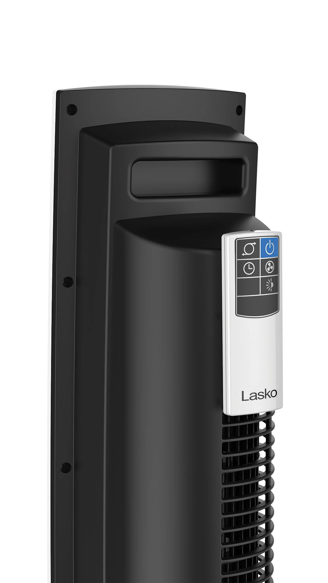 Lasko Wind Tower 35" Tower Fan: Oscillating, 4-Speed, Remote, Timer, White - Image 10