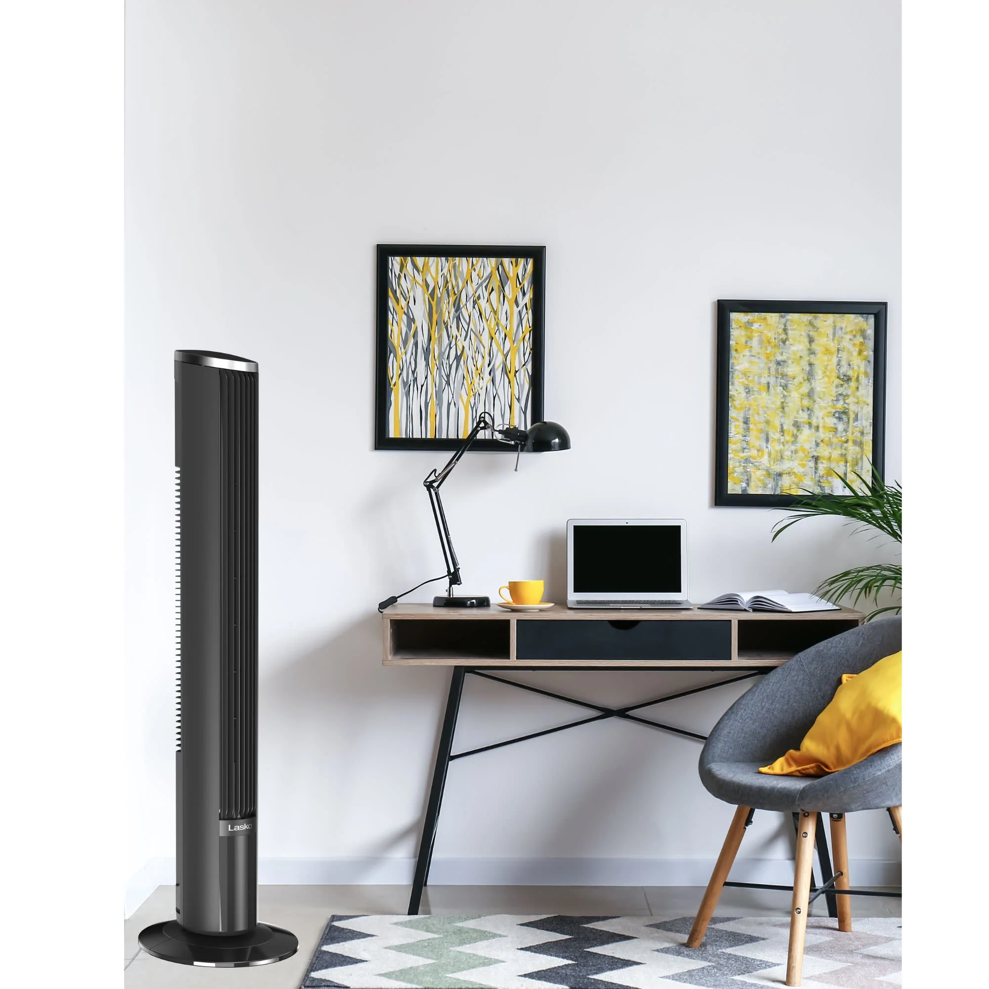 Lasko 42" DC Tower Fan: Oscillating, 12-Speed, Remote, Timer, Black - Image 18