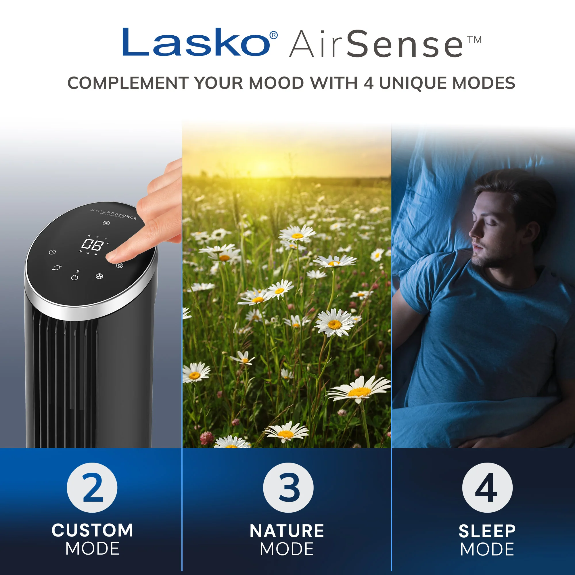 Lasko 42" DC Tower Fan: Oscillating, 12-Speed, Remote, Timer, Black - Image 5
