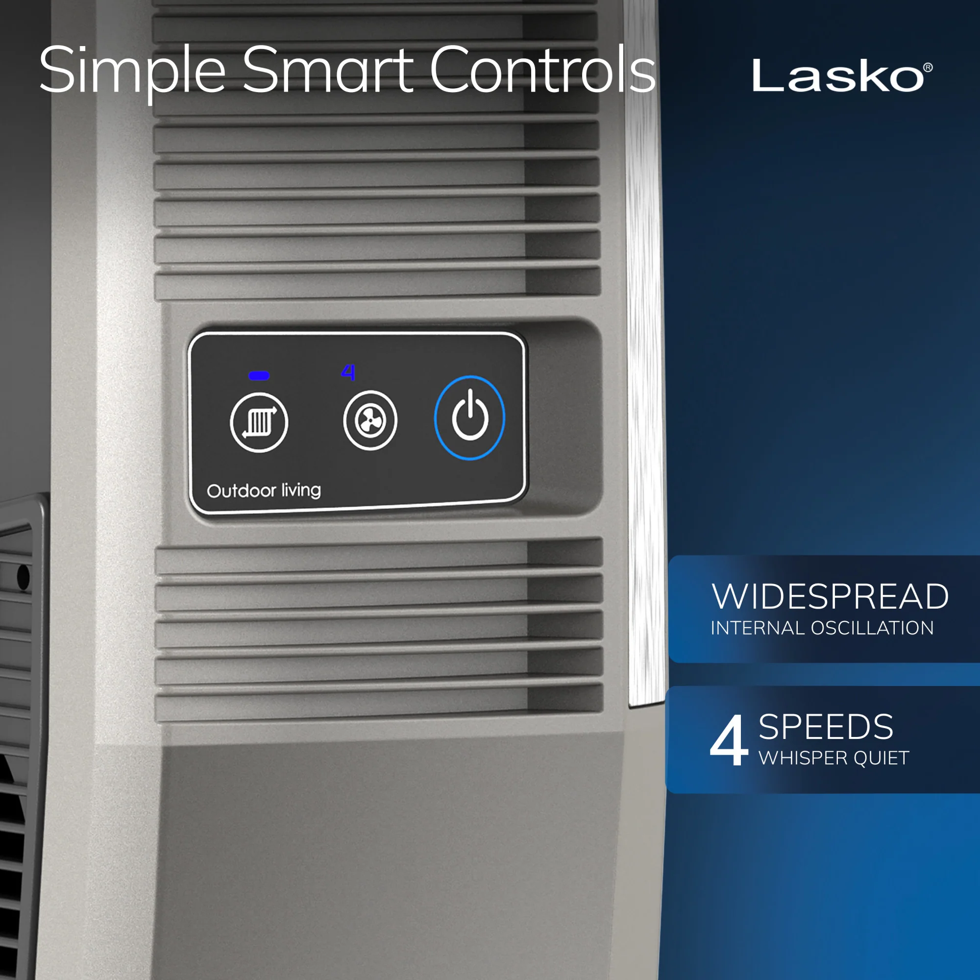Lasko 42" Outdoor Tower Fan: Oscillating, 4-Speed, Brown - Image 5