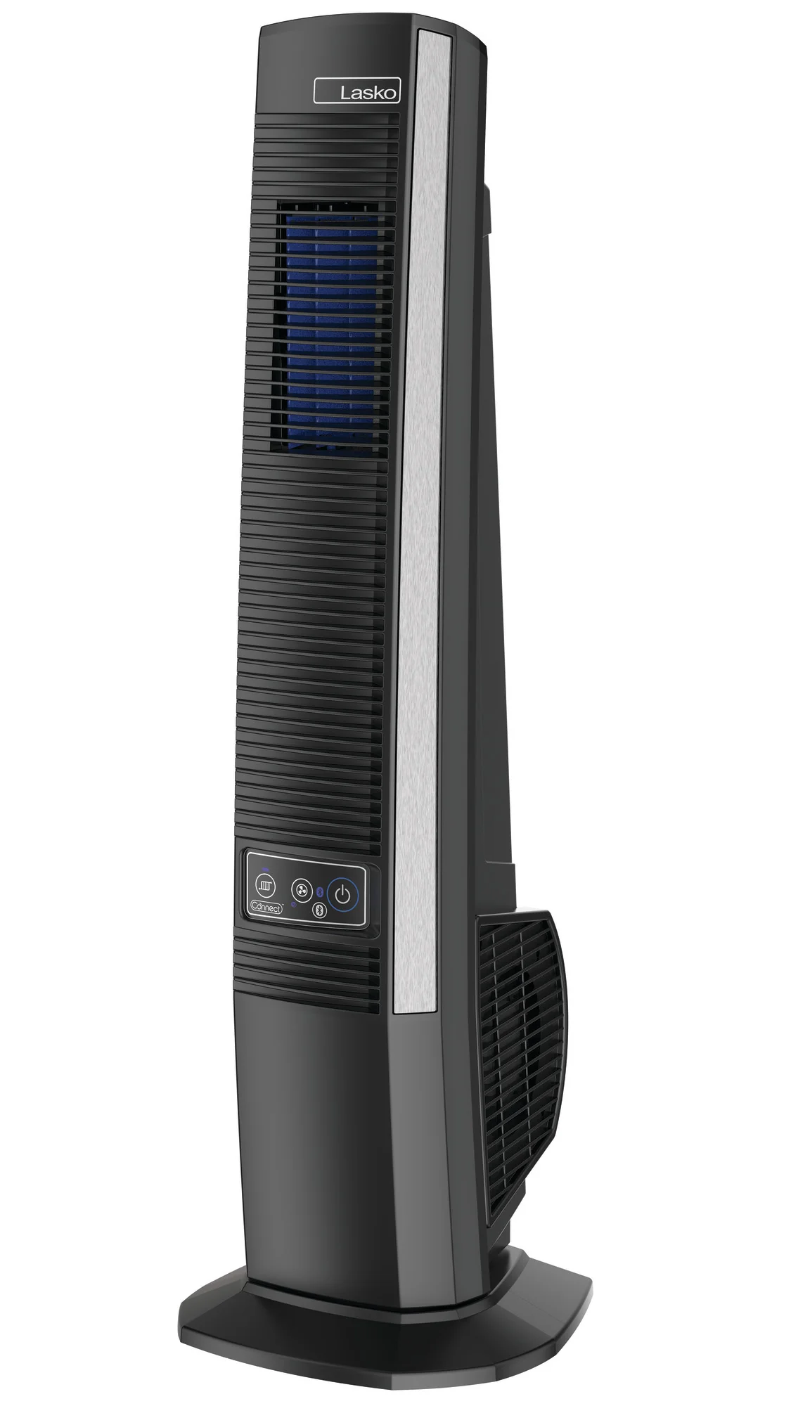 Lasko 42" Outdoor Tower Fan: Oscillating, 4-Speed, Bluetooth, Black