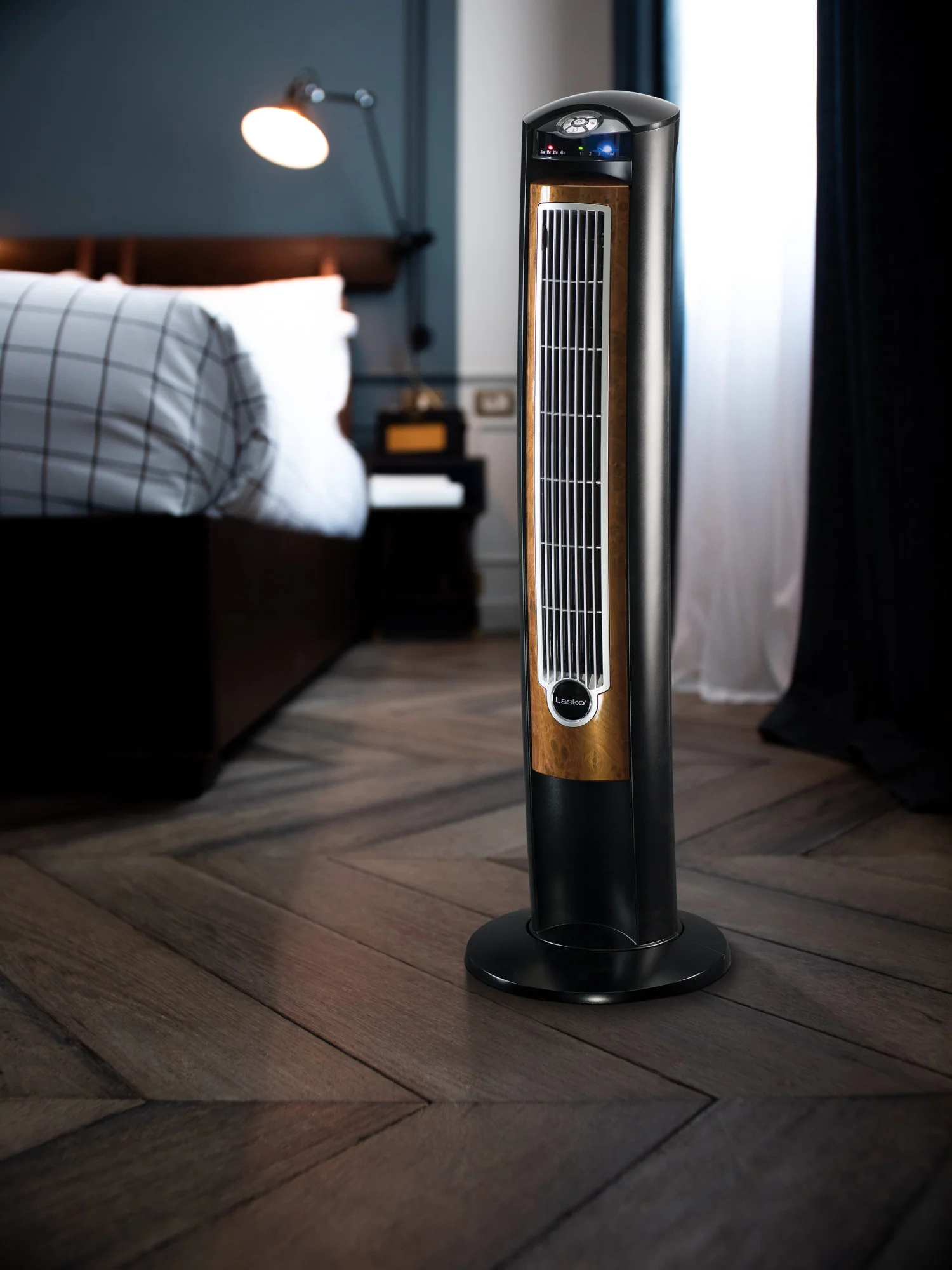 Lasko Wind Curve 42" Tower Fan: Oscillating, 3-Speed, Remote, Ionizer, Black - Image 10