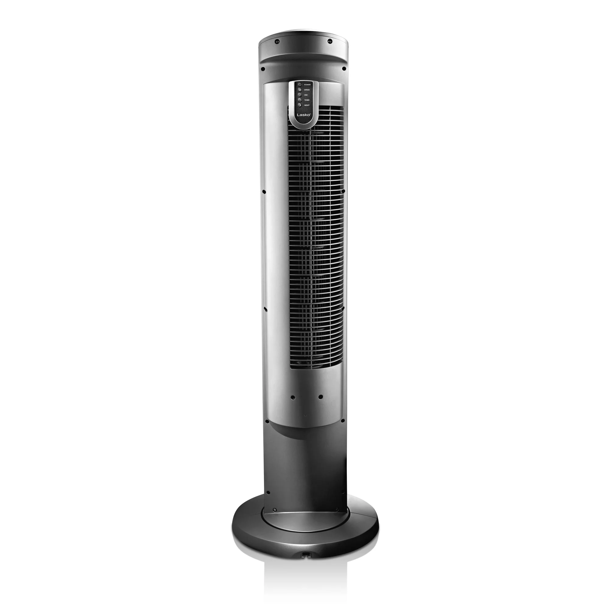 Lasko Wind Curve 42" Tower Fan: Oscillating, 3-Speed, Remote, Timer, Silver - Image 9