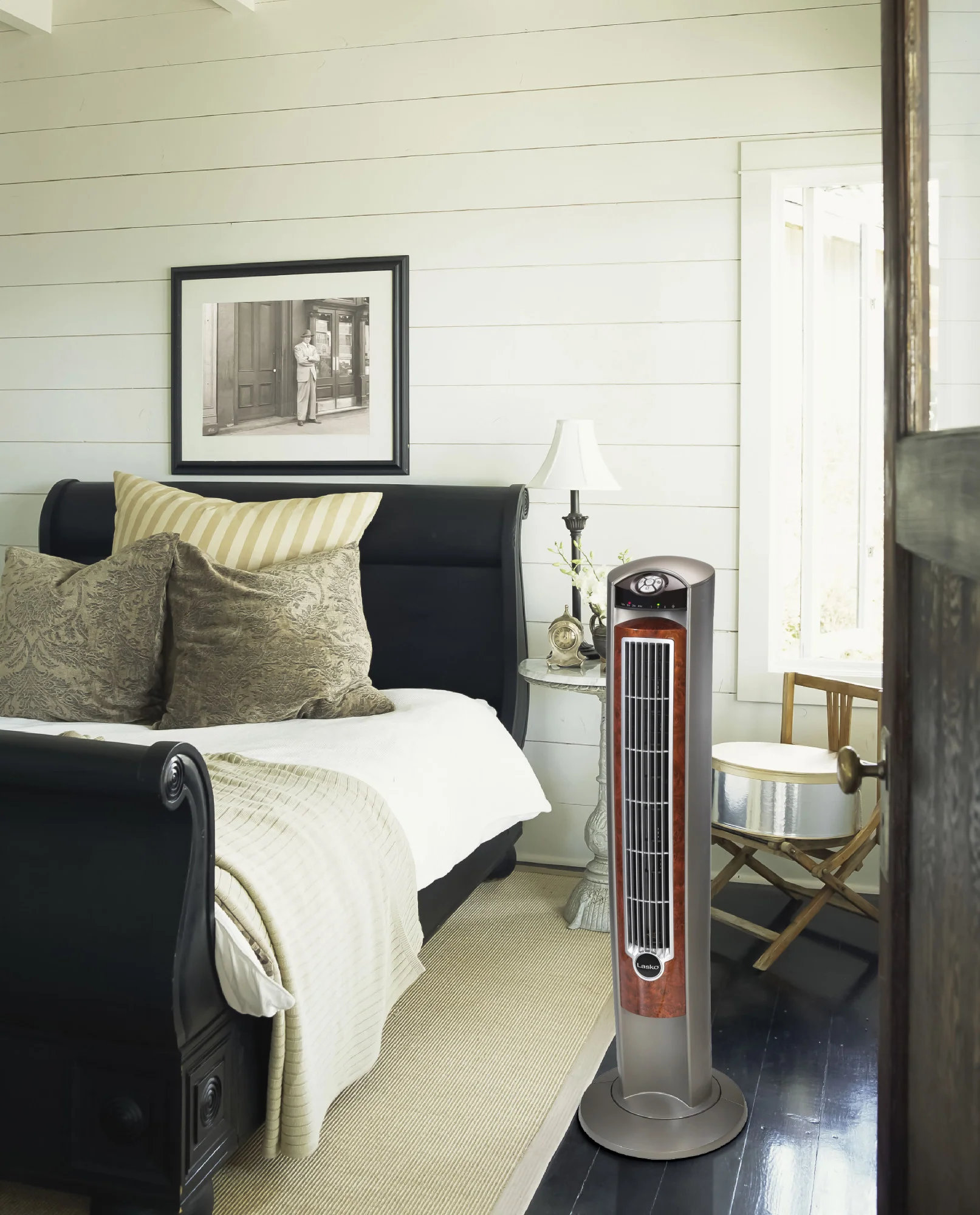 Lasko Wind Curve 42" Tower Fan: Oscillating, 3-Speed, Remote, Timer, Gray - Image 10