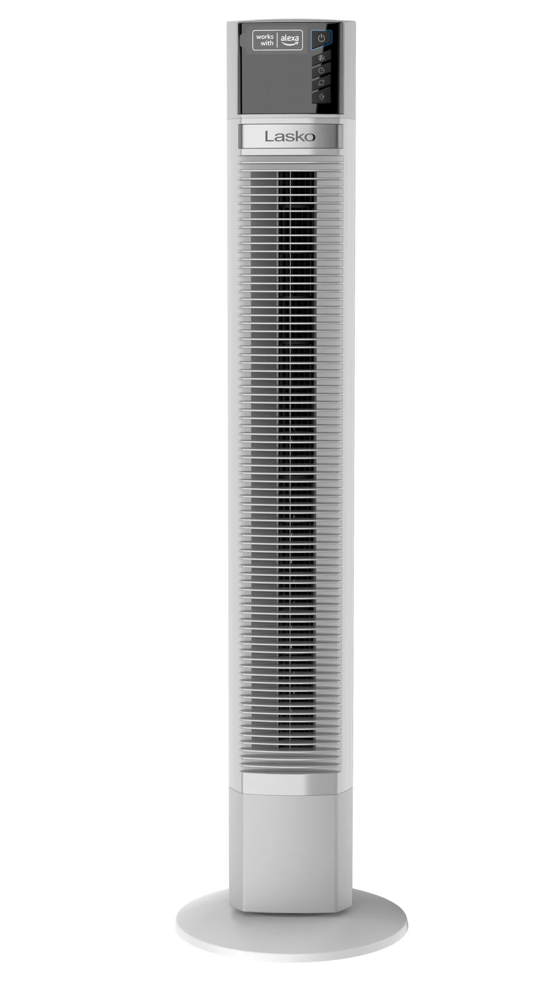 Lasko 47" Smart Tower Fan: Oscillating, 4-Speed, Timer, Alexa Enabled, White - Image 8