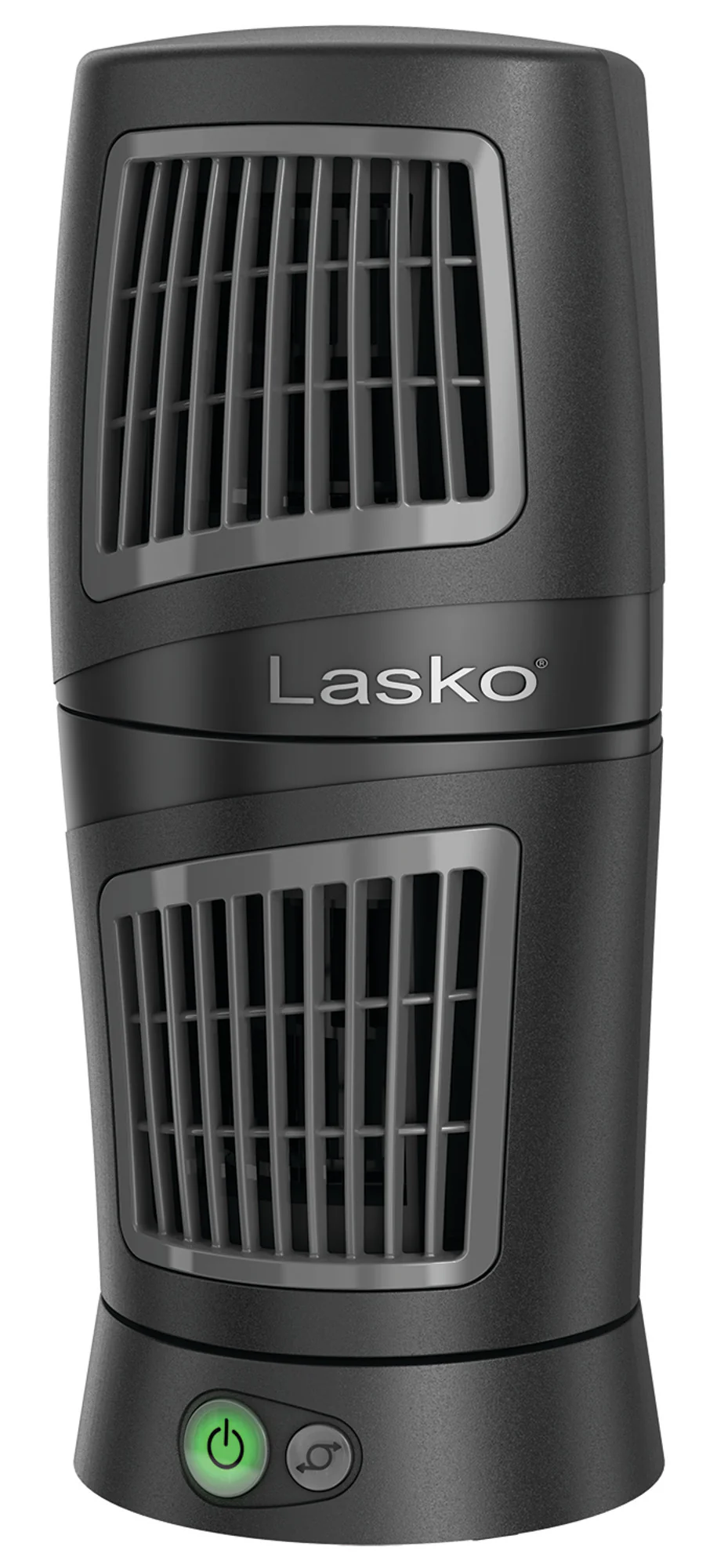 Lasko Wind Tower 12" Table Fan: Oscillating, 3-Speed, Pivoting, Black